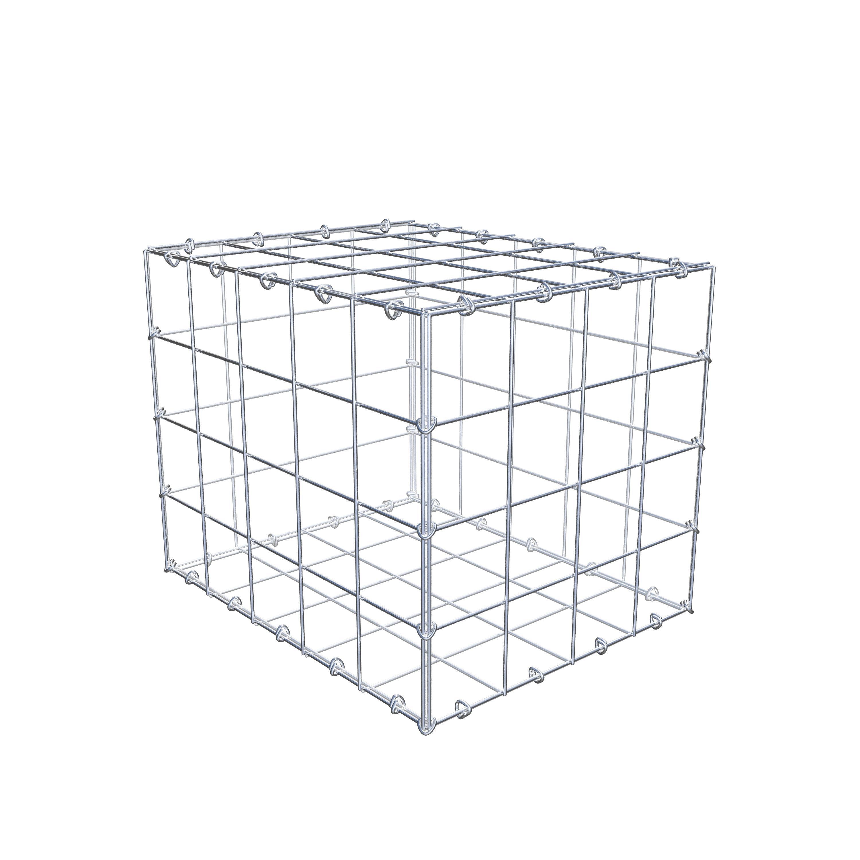 Gabion 50 cm x 40 cm x 40 cm (L x H x P), maille 10 cm x 10 cm, anneau en C