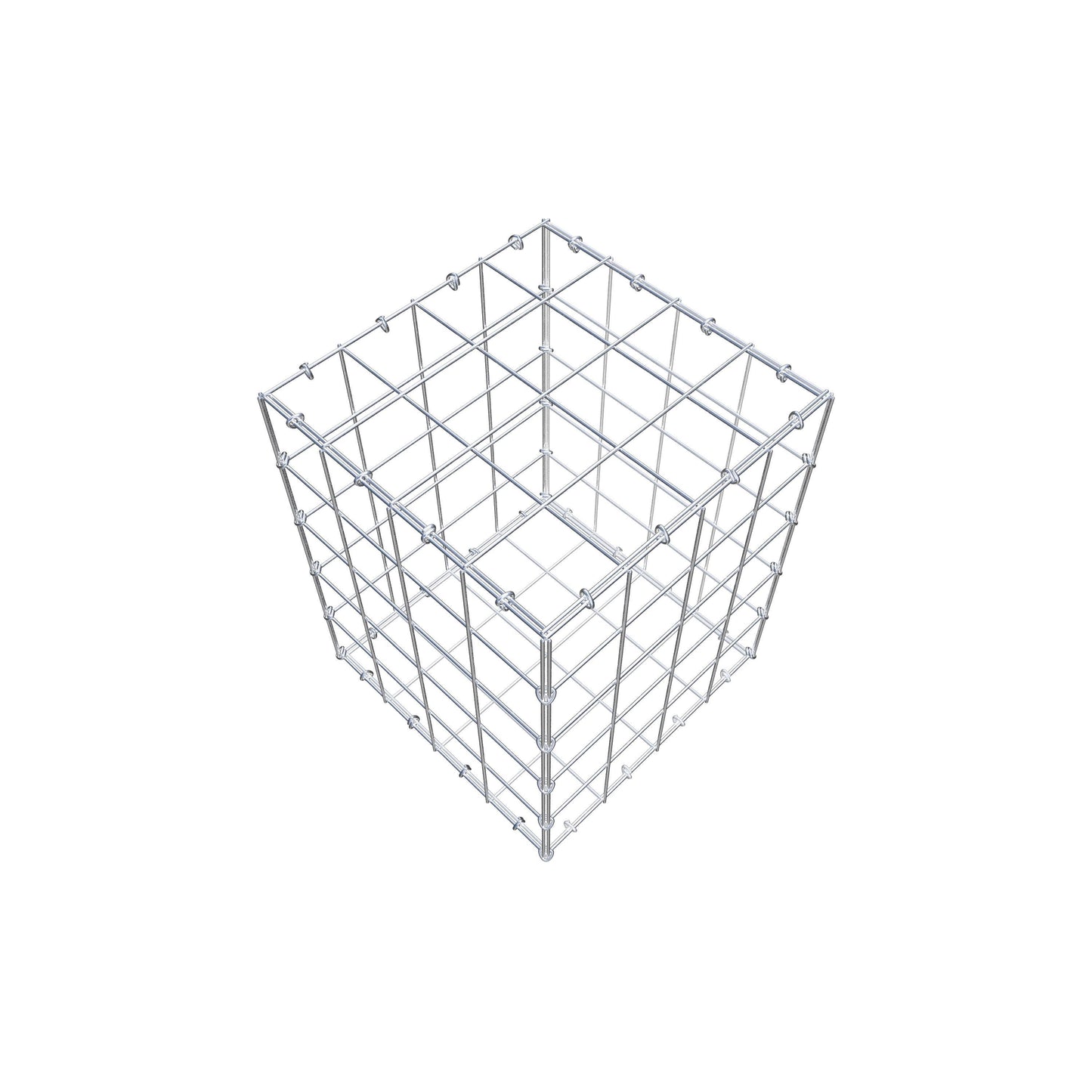 Gabion 50 cm x 40 cm x 40 cm (L x H x P), mailles 10 cm x 10 cm, anneau en C