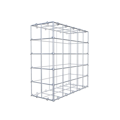 Gabion 50 cm x 50 cm x 20 cm (L x H x P), mailles 10 cm x 10 cm, anneau en C