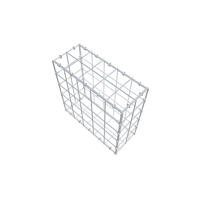 Gabion 50 cm x 50 cm x 20 cm (L x H x P), mailles 10 cm x 10 cm, anneau en C