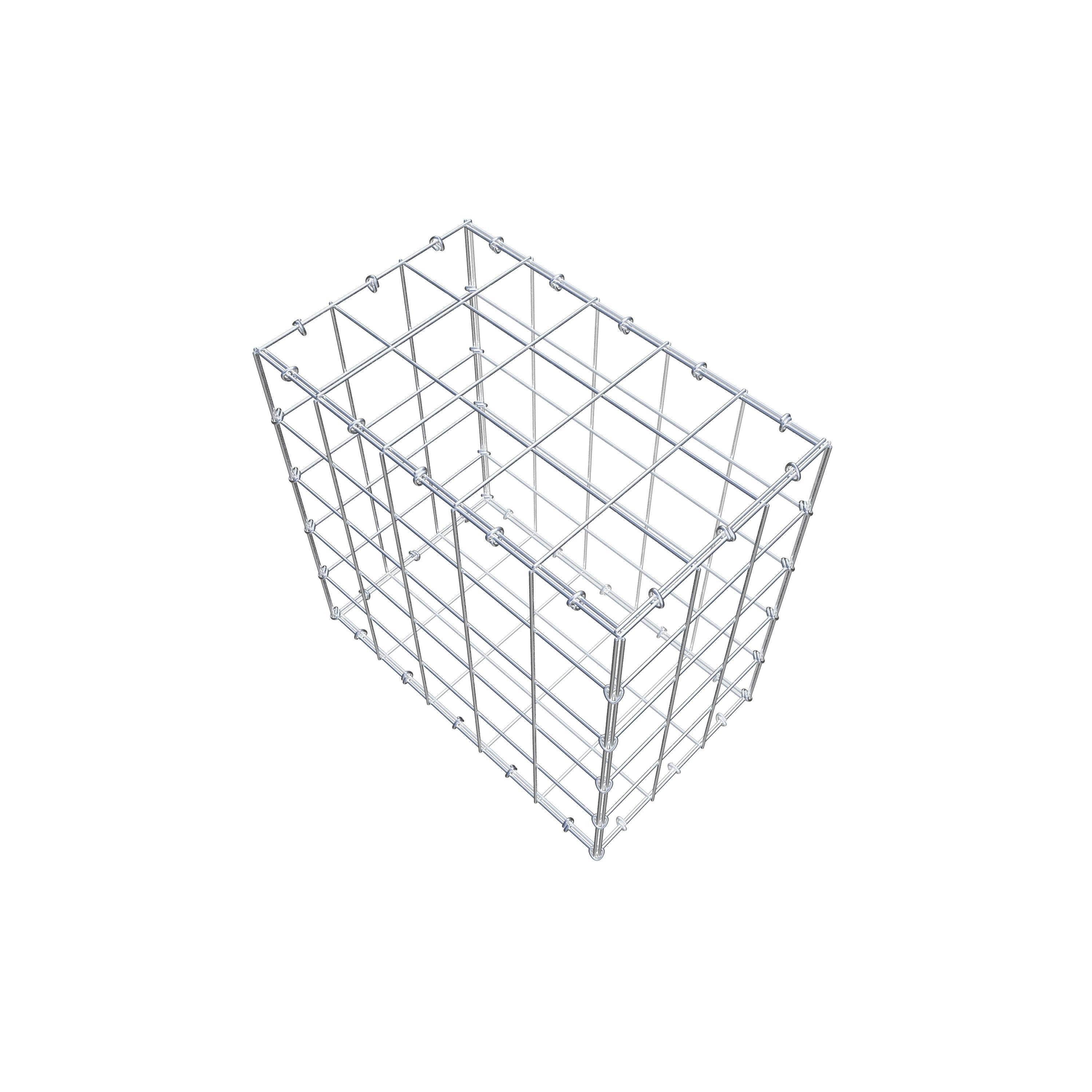 Gabion 50 cm x 50 cm x 30 cm (L x H x P), maille 10 cm x 10 cm, anneau en C