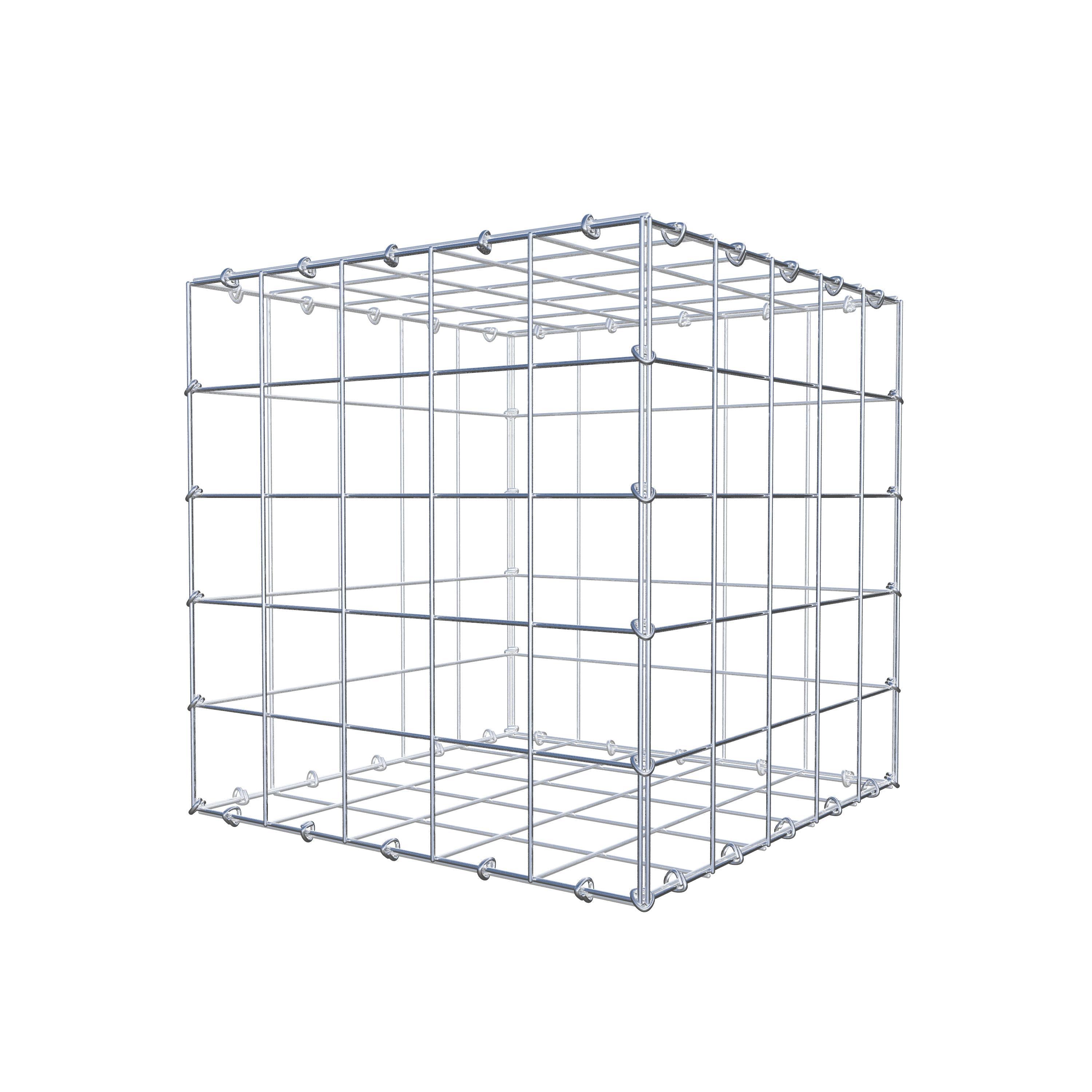 Gabion 50 cm x 50 cm x 50 cm (L x H x P), maille 10 cm x 10 cm, anneau en C