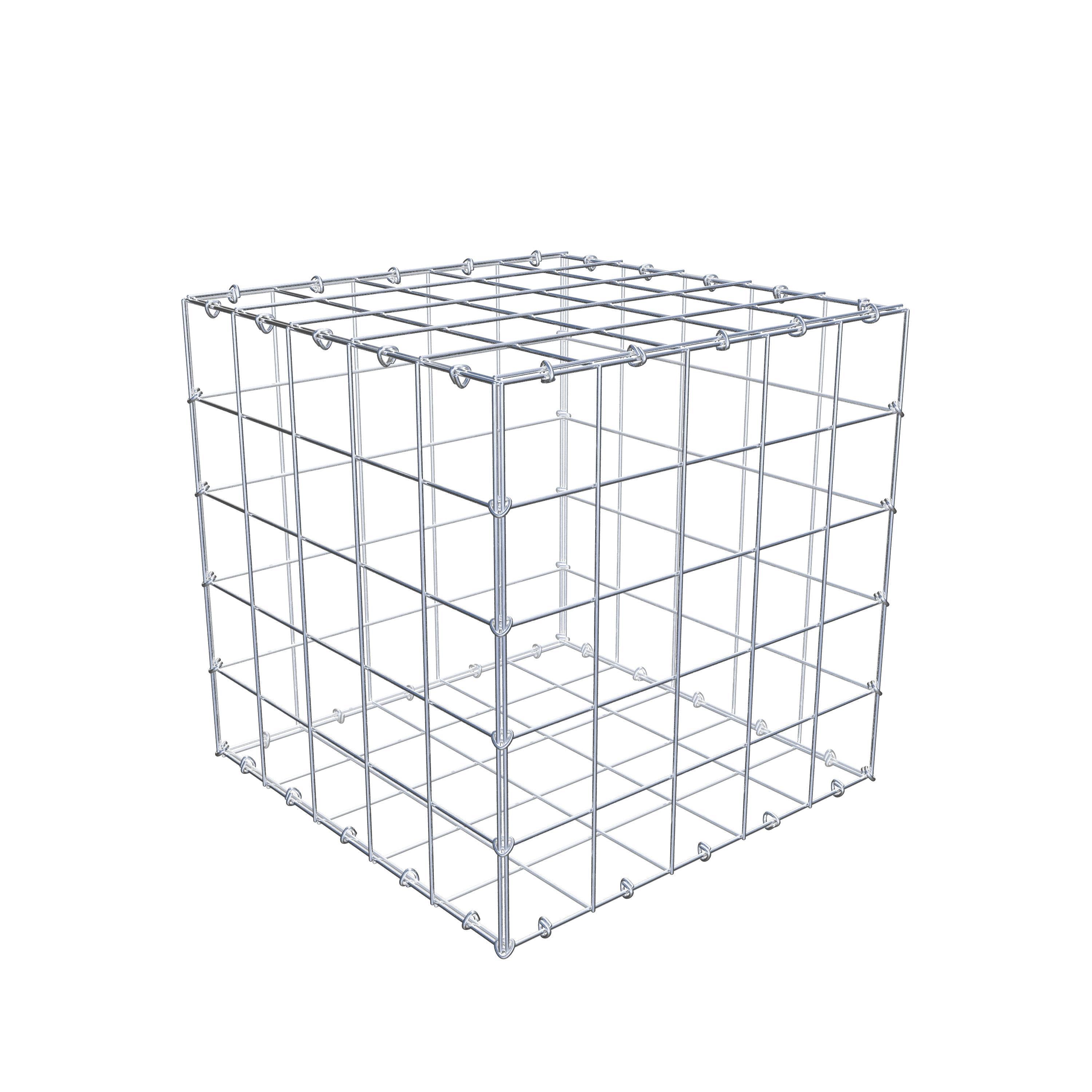 Gabion 50 cm x 50 cm x 50 cm (L x H x P), maille 10 cm x 10 cm, anneau en C