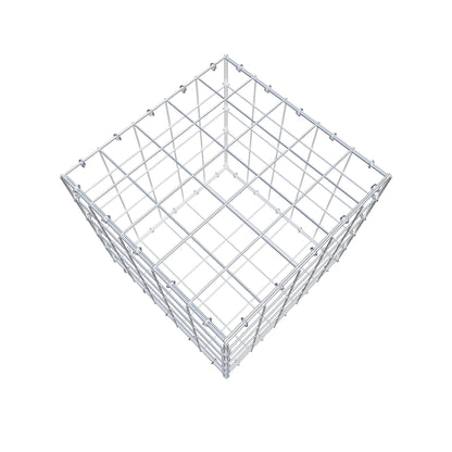 Gabion 50 cm x 50 cm x 50 cm (L x H x P), mailles 10 cm x 10 cm, anneau en C