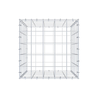 Gabion 50 cm x 50 cm x 50 cm (L x H x P), mailles 10 cm x 10 cm, anneau en C