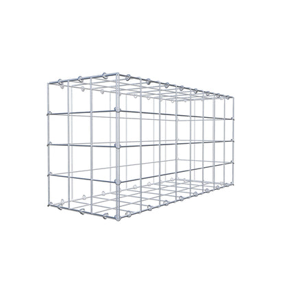Gabion 80 cm x 40 cm x 30 cm (L x H x D), maskstorlek 10 cm x 10 cm, C-ring