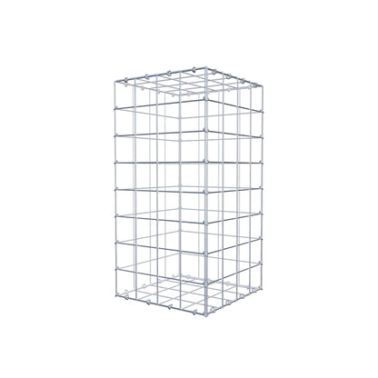 Gabion 80 cm x 40 cm x 40 cm (L x H x P), mailles 10 cm x 10 cm, anneau en C