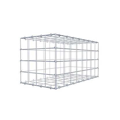 Gabion 80 cm x 40 cm x 40 cm (L x H x P), mailles 10 cm x 10 cm, anneau en C