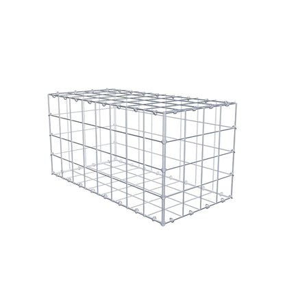 Gabion 80 cm x 40 cm x 40 cm (L x H x P), mailles 10 cm x 10 cm, anneau en C