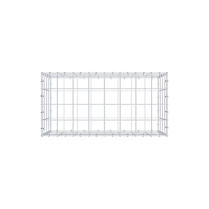 Gabion 80 cm x 40 cm x 40 cm (L x H x P), mailles 10 cm x 10 cm, anneau en C