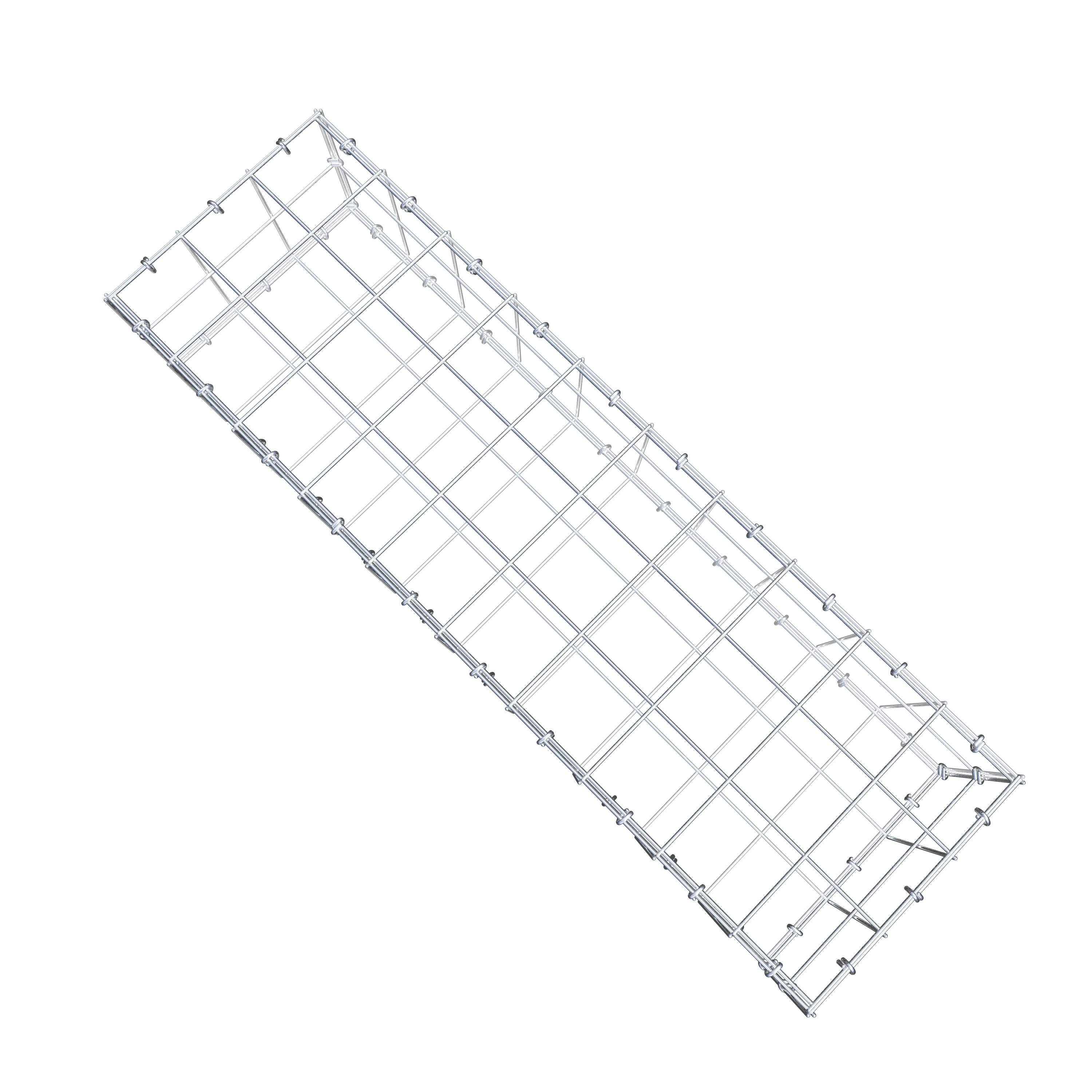 Gabion 100 cm x 20 cm x 30 cm (L x H x P), maille 10 cm x 10 cm, anneau en C