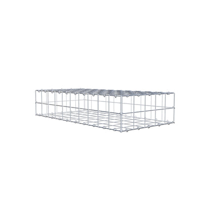 Gavión 100 cm x 20 cm x 50 cm (L x A x P), malla 10 cm x 10 cm, anillo en C