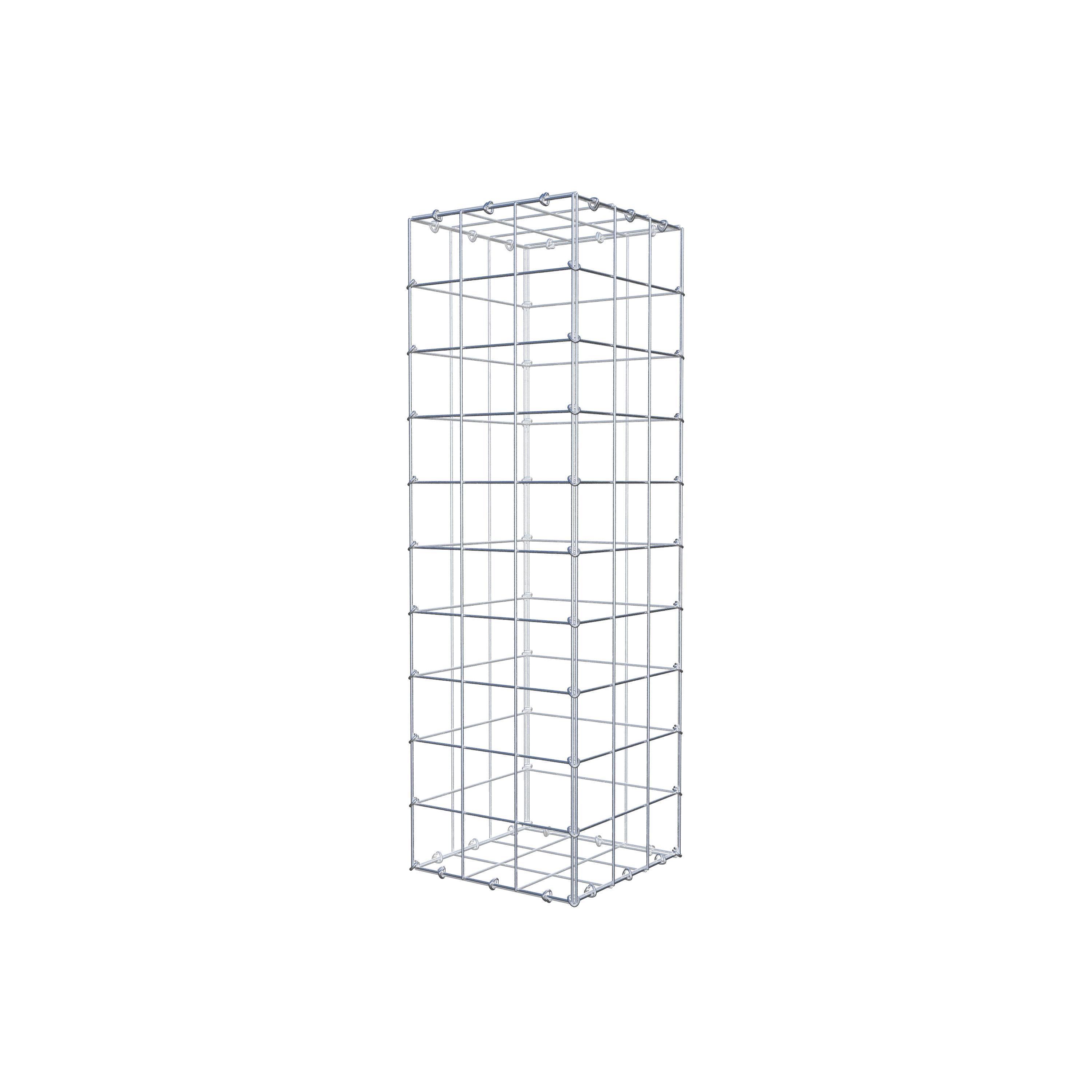 Gabion 100 cm x 30 cm x 30 cm (L x H x P), maille 10 cm x 10 cm, anneau en C