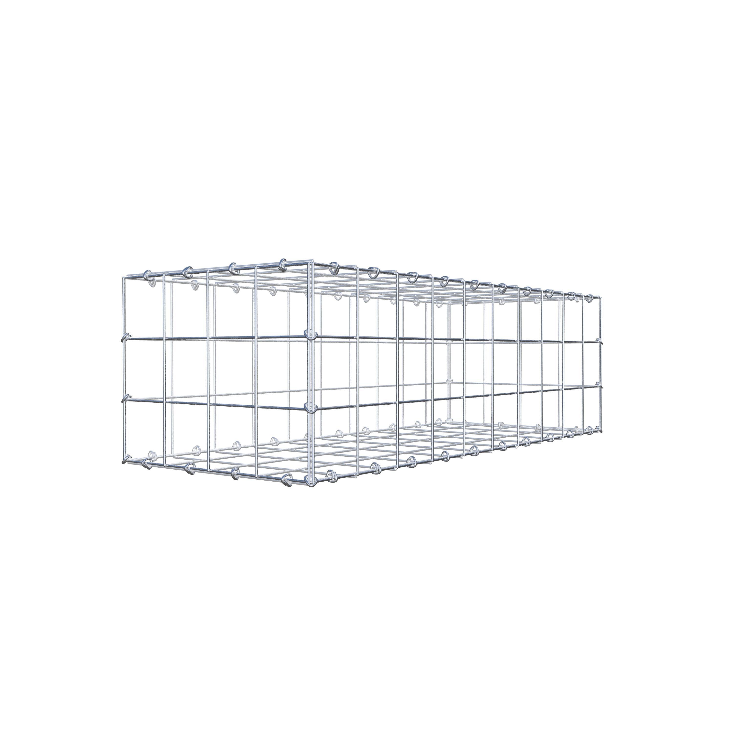 Gabion 100 cm x 30 cm x 40 cm (L x H x P), maille 10 cm x 10 cm, anneau en C