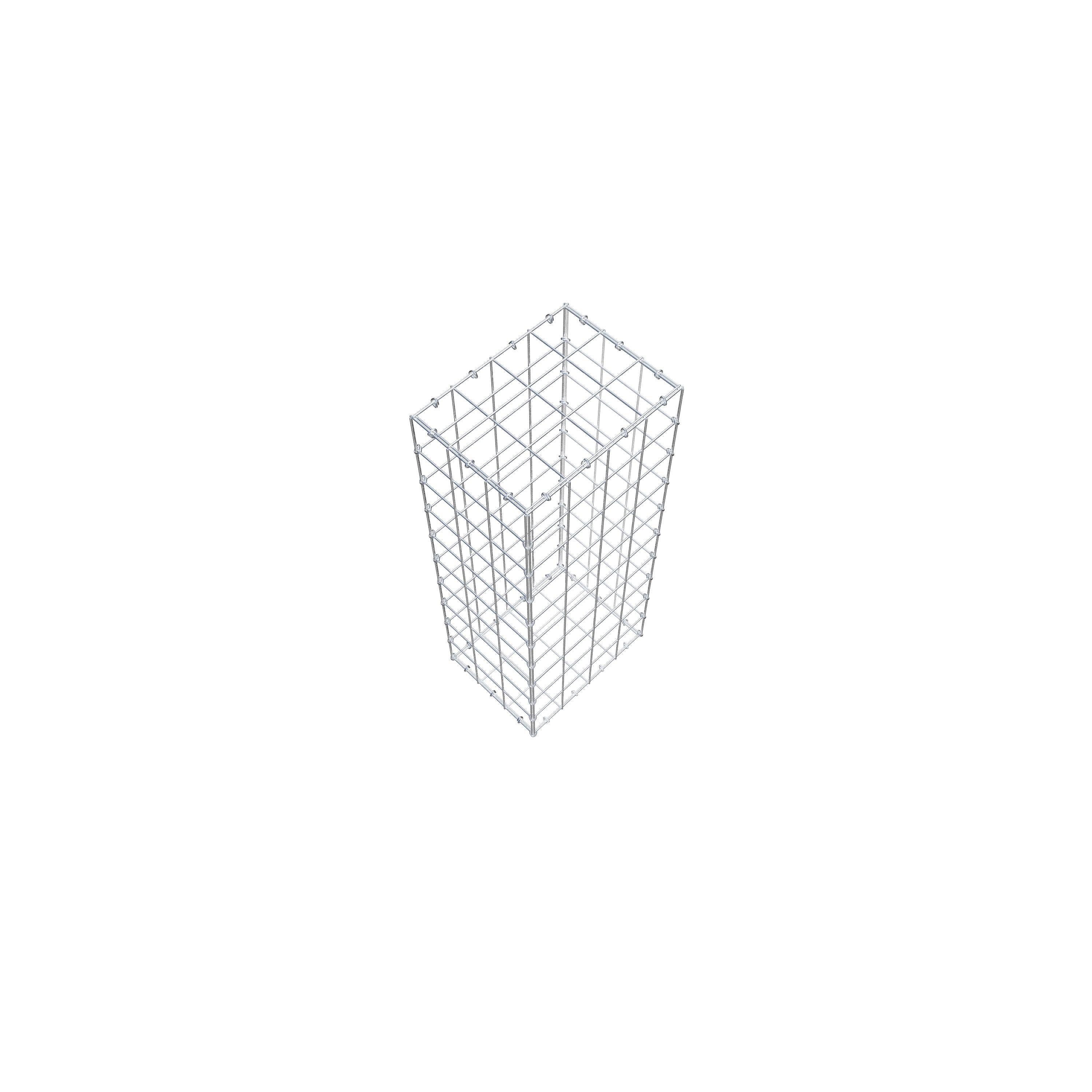 Gabion 100 cm x 30 cm x 40 cm (L x H x P), maille 10 cm x 10 cm, anneau en C