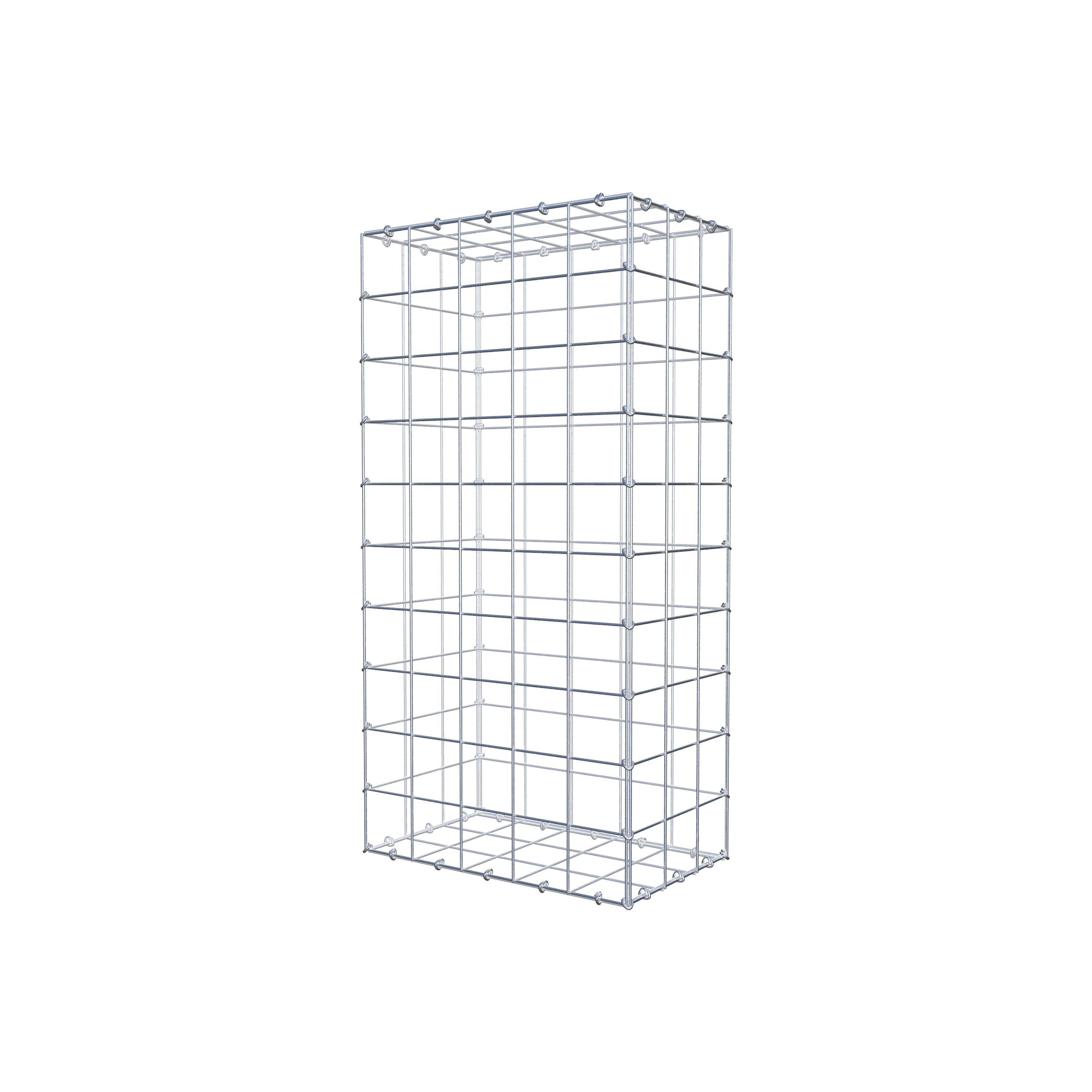 Gabion 100 cm x 30 cm x 50 cm (L x H x P), maille 10 cm x 10 cm, anneau en C