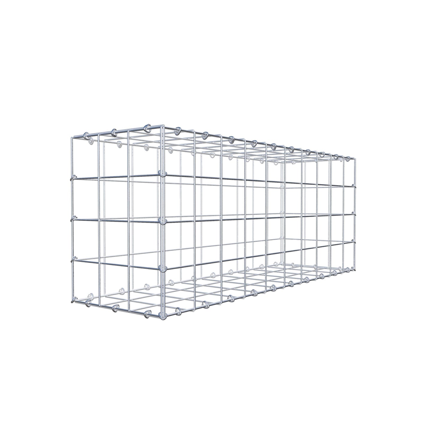 Gabião 100 cm x 40 cm x 30 cm (C x A x P), malhagem 10 cm x 10 cm, anel C