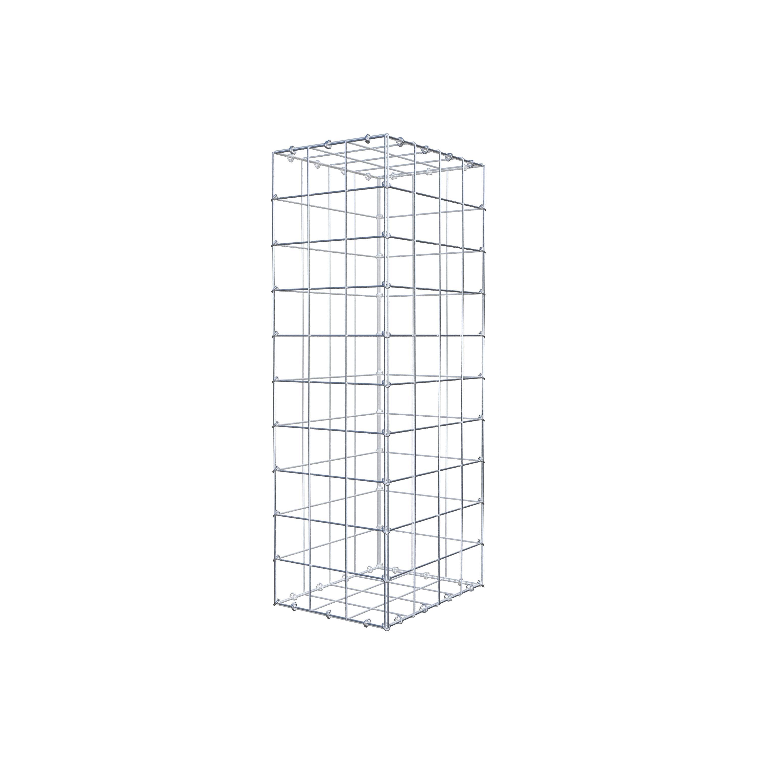 Gabion 100 cm x 40 cm x 30 cm (L x H x P), maille 10 cm x 10 cm, anneau en C