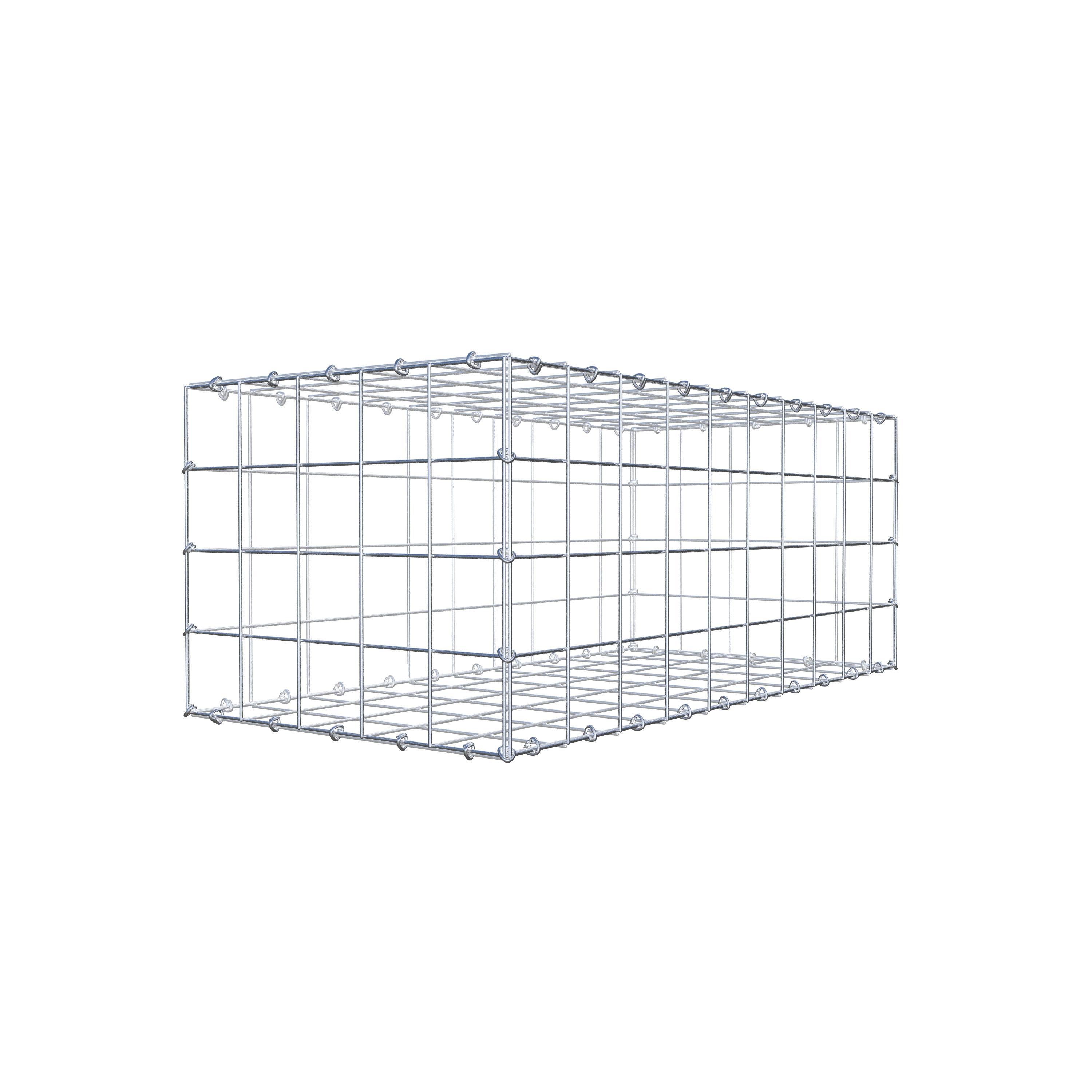 Gabion 100 cm x 40 cm x 50 cm (L x H x P), maille 10 cm x 10 cm, anneau en C