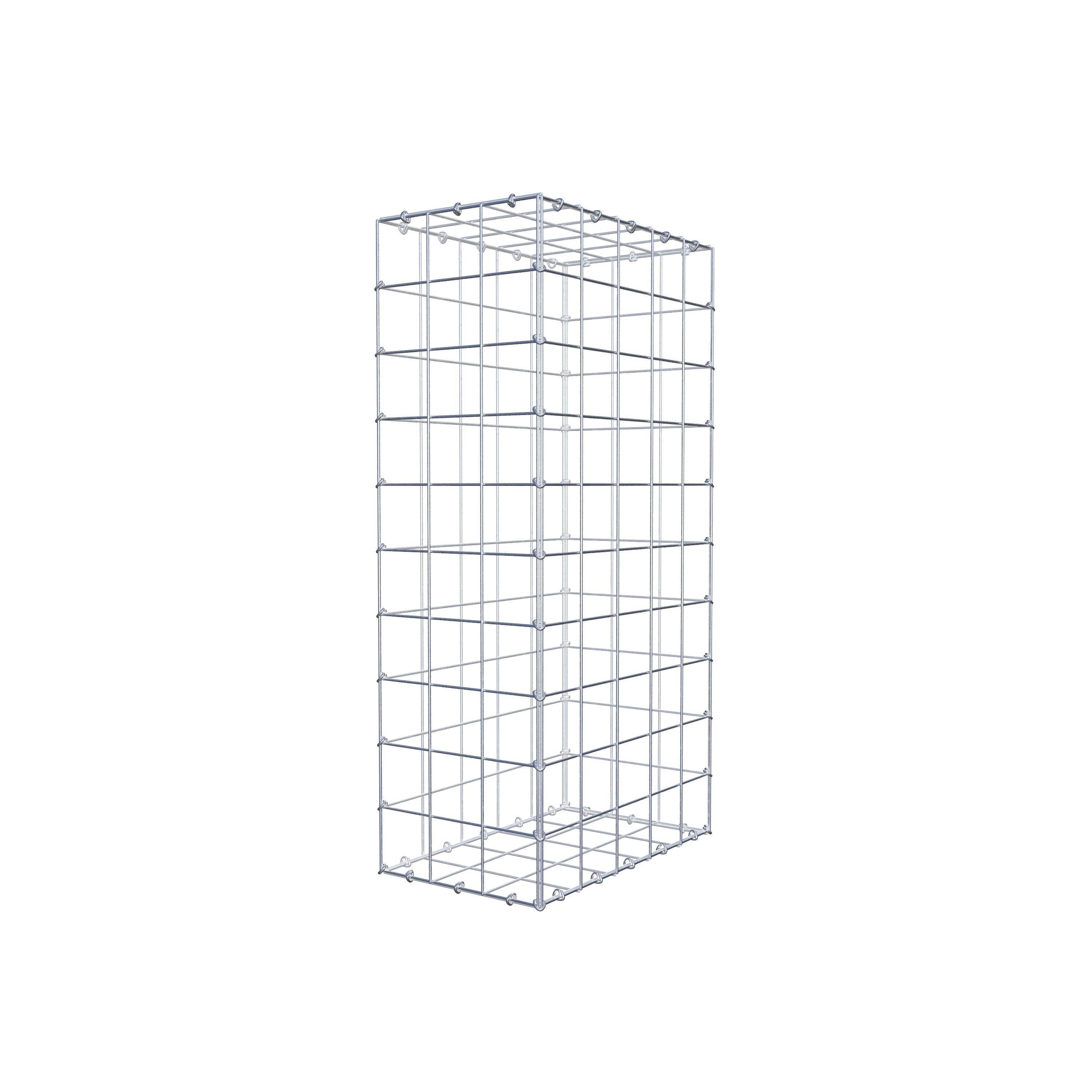 Gabion 100 cm x 50 cm x 30 cm (L x H x P), maille 10 cm x 10 cm, anneau en C