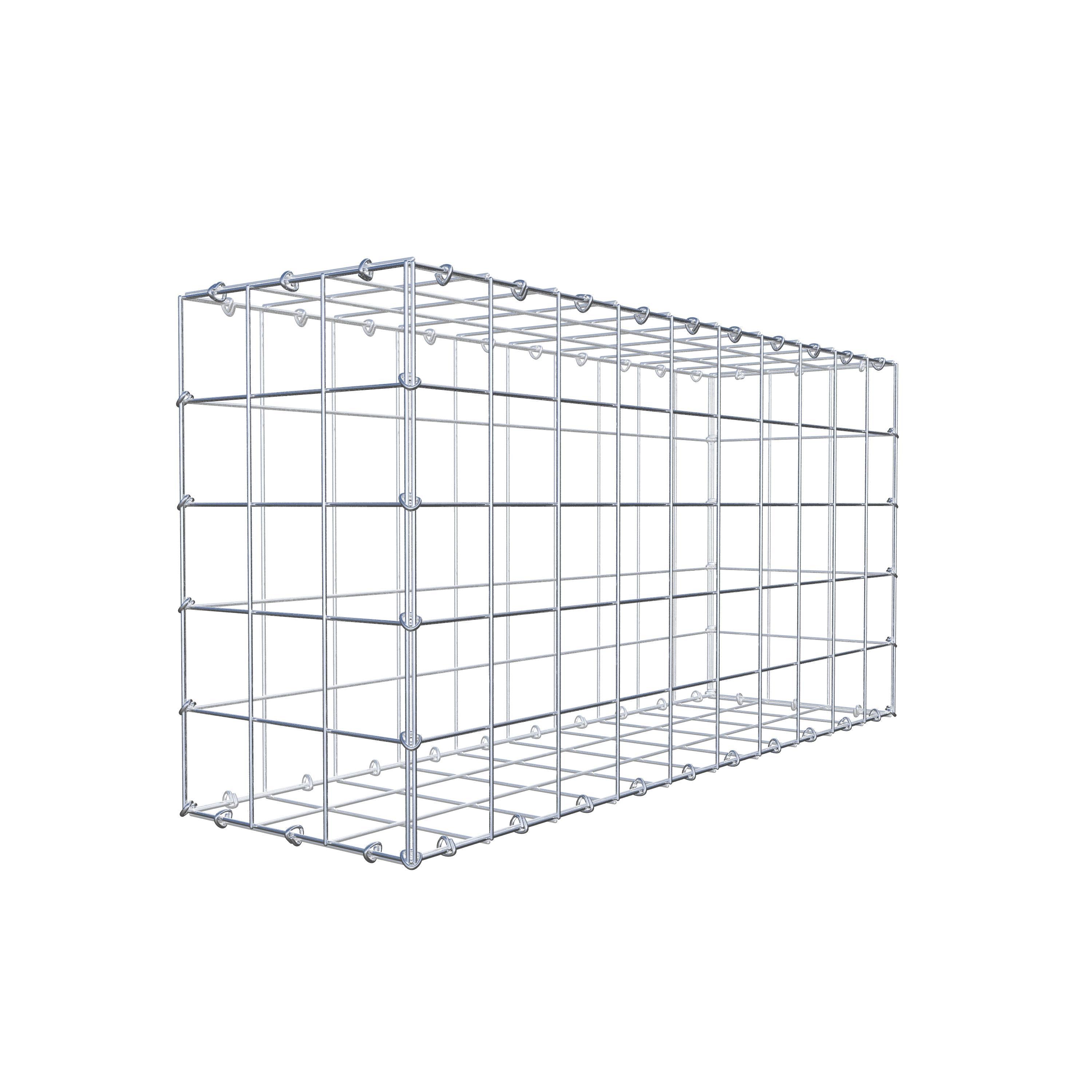 Gabion 100 cm x 50 cm x 30 cm (L x H x P), maille 10 cm x 10 cm, anneau en C