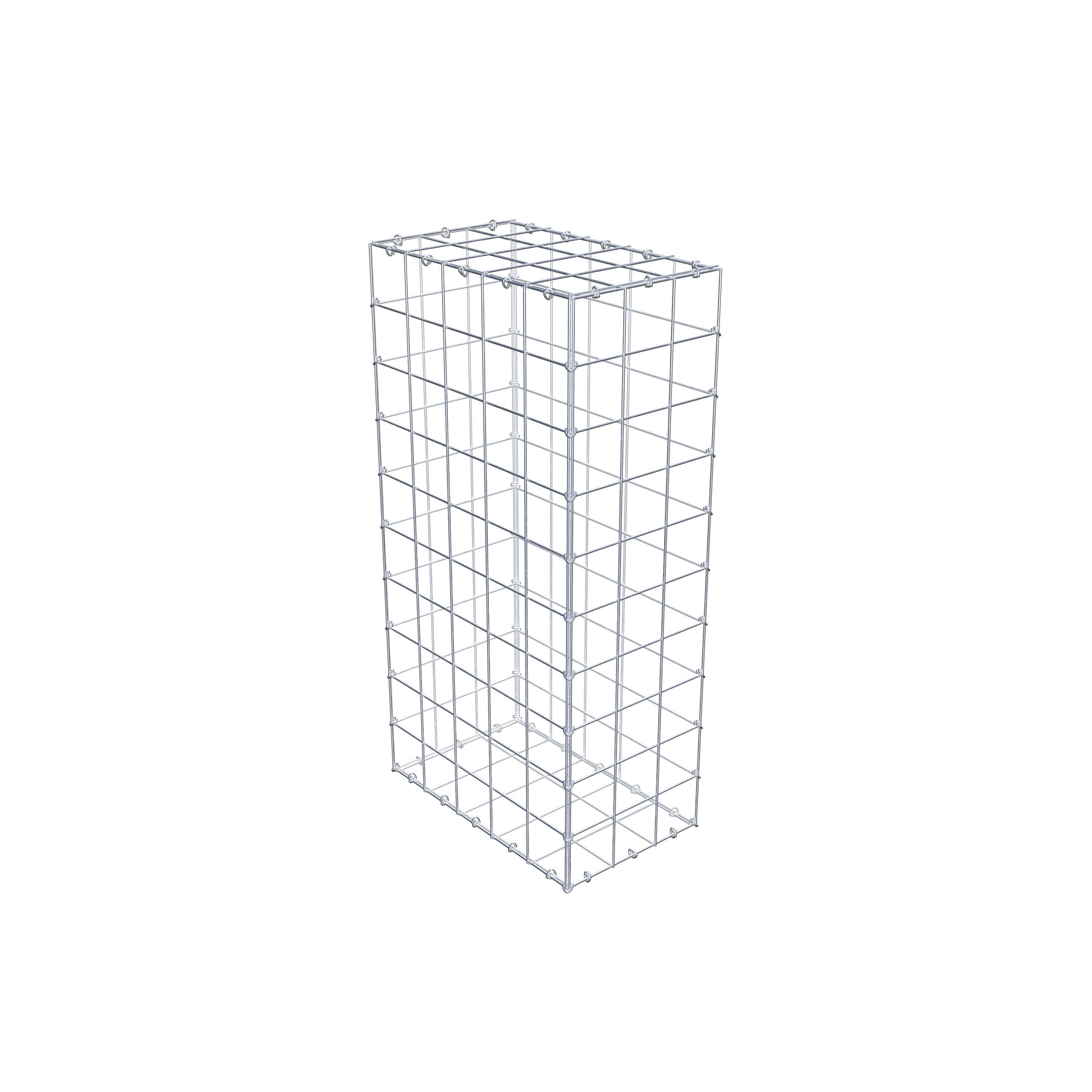 Gabion 100 cm x 50 cm x 30 cm (L x H x P), maille 10 cm x 10 cm, anneau en C