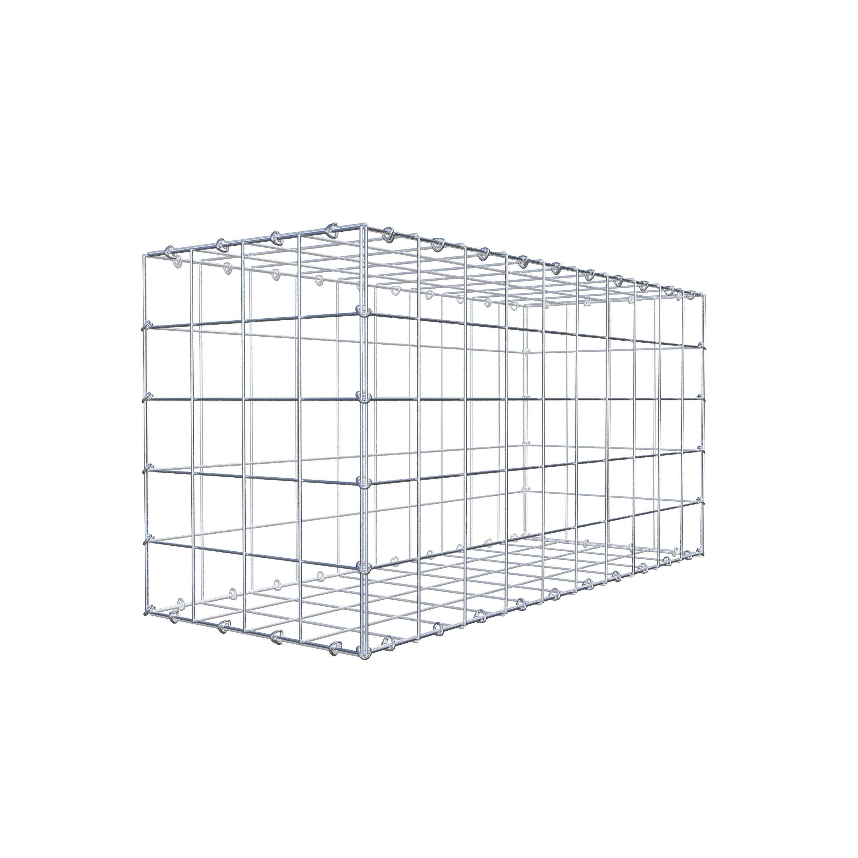 Gabion 100 cm x 50 cm x 40 cm (L x H x P), maille 10 cm x 10 cm, anneau en C