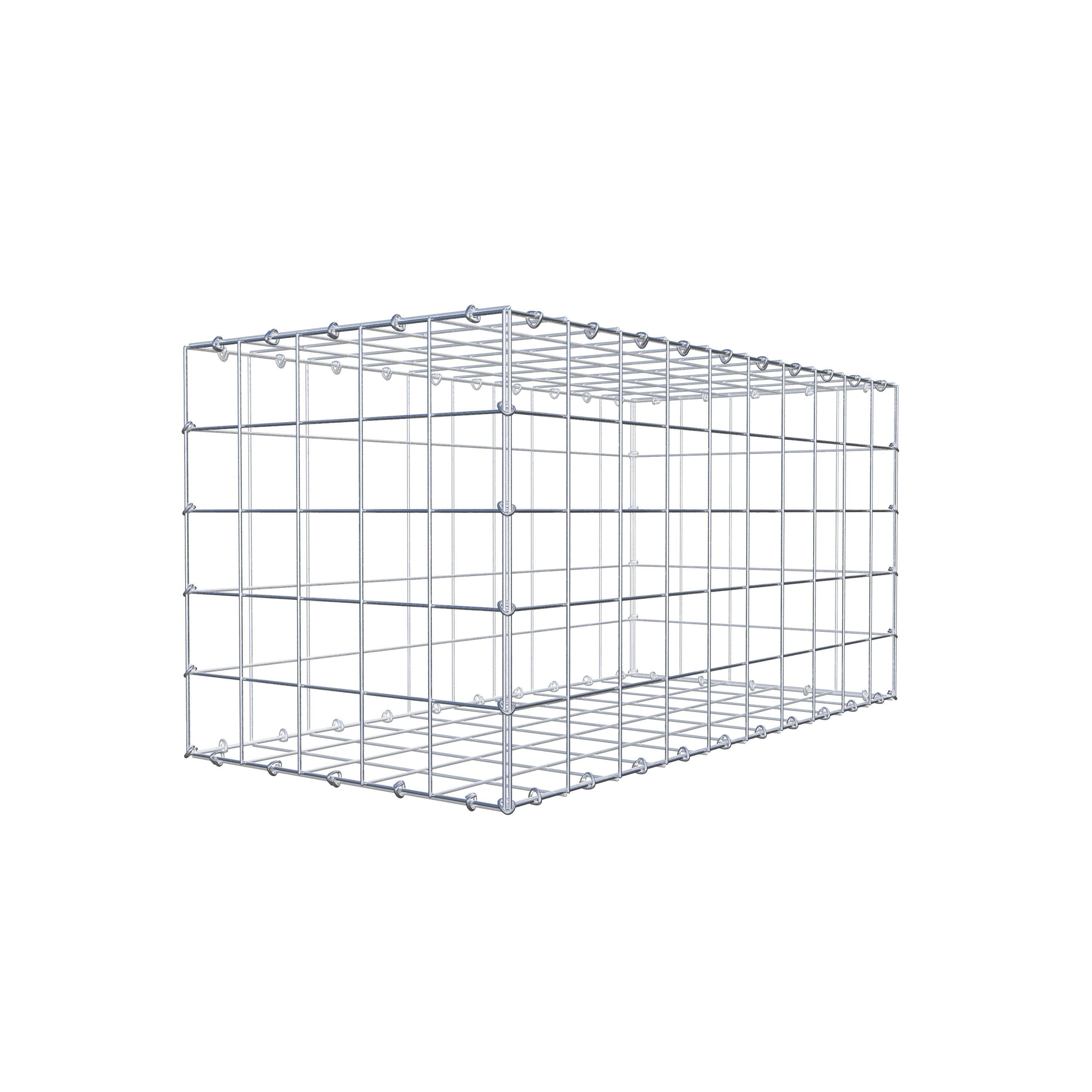 Gabion 100 cm x 50 cm x 50 cm (L x H x P), maillage 10 cm x 10 cm, anneau en C