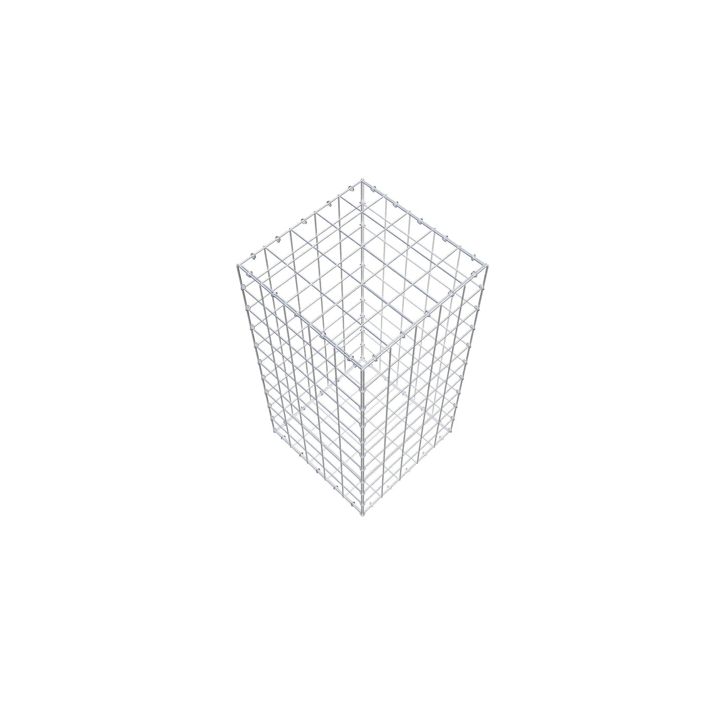 Gabião 100 cm x 50 cm x 50 cm (C x A x P), malhagem 10 cm x 10 cm, anel C