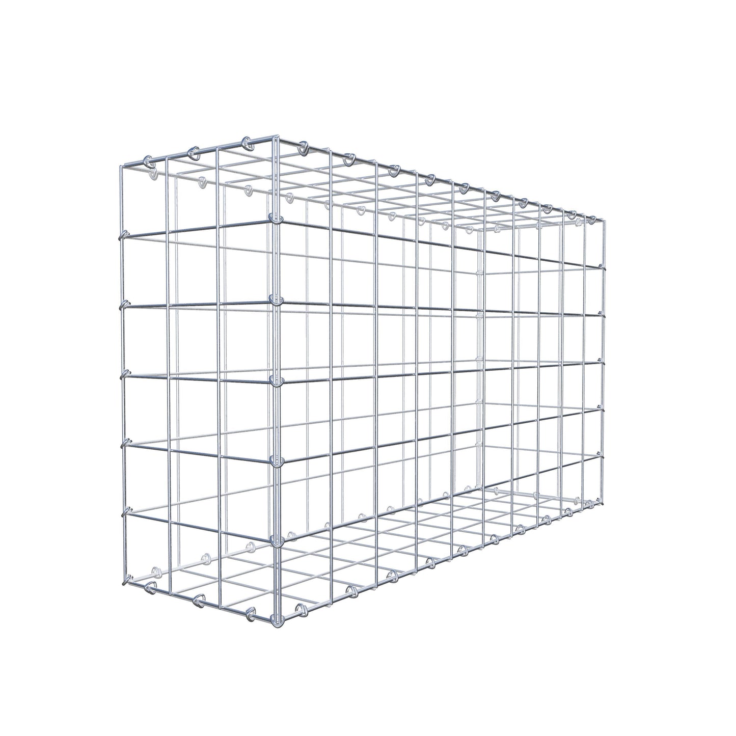 Gabion 100 cm x 60 cm x 30 cm (L x H x D), maskestørrelse 10 cm x 10 cm, C-ring