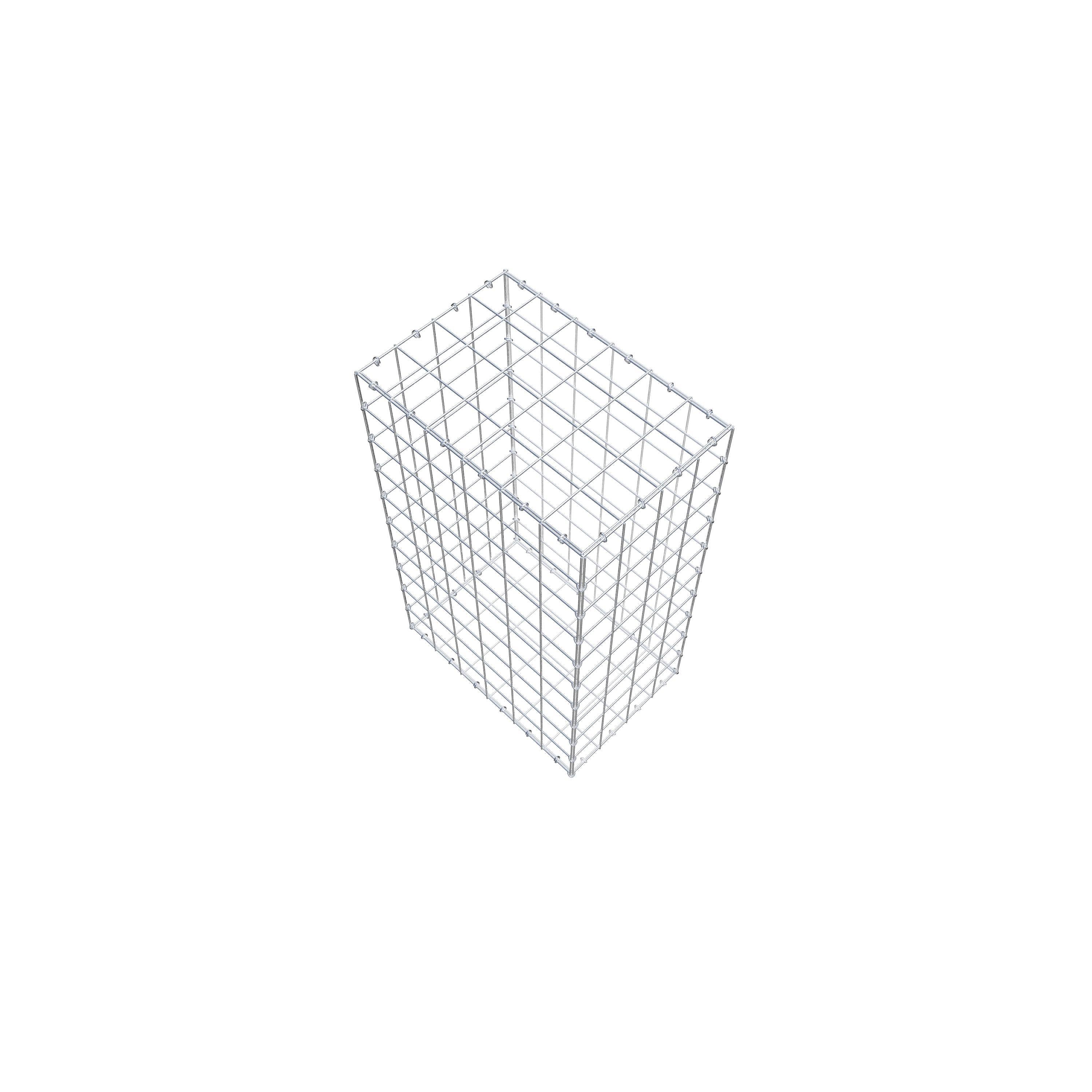 Gabion 100 cm x 60 cm x 40 cm (L x H x P), maille 10 cm x 10 cm, anneau en C