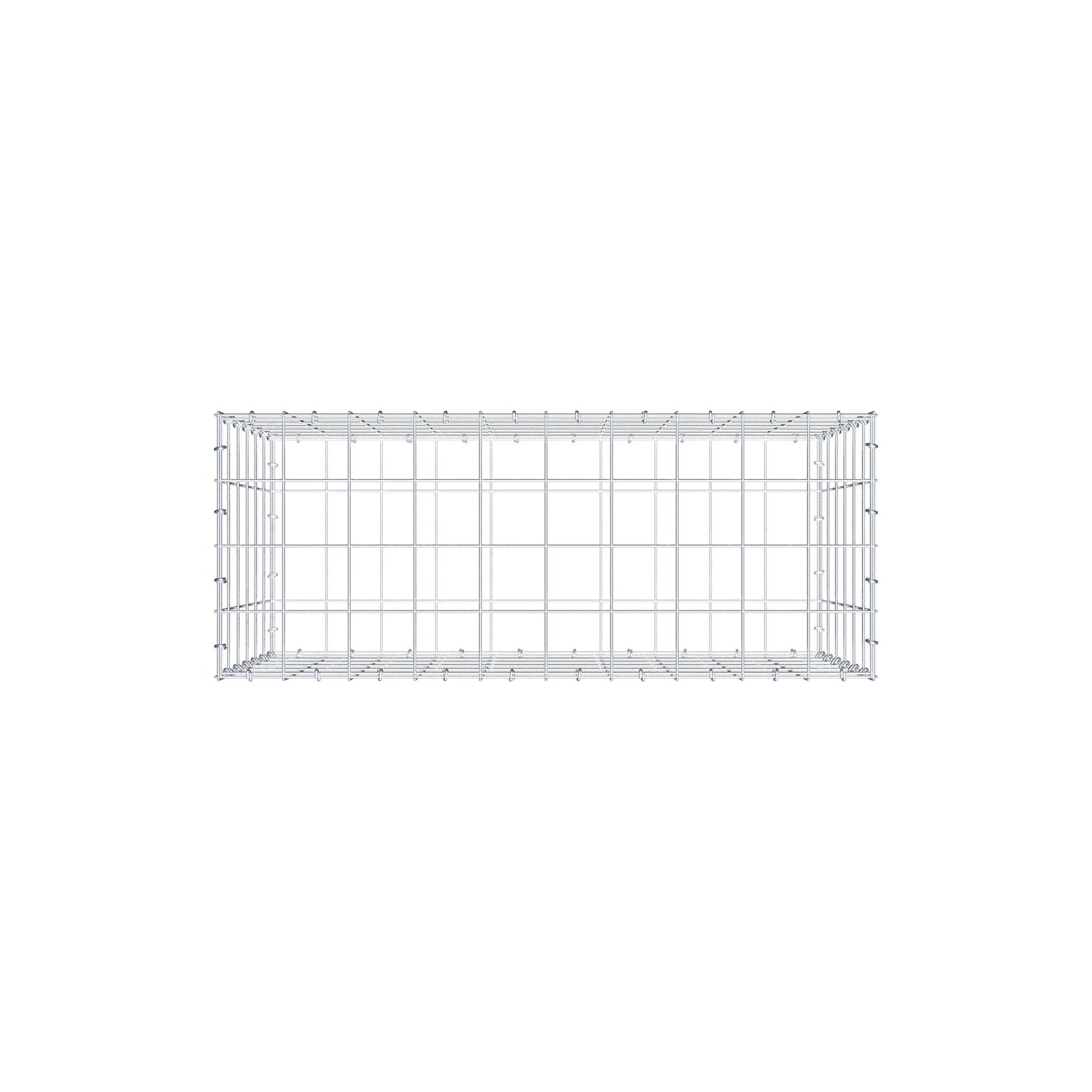 Gabion 100 cm x 60 cm x 40 cm (L x H x D), maskestørrelse 10 cm x 10 cm, C-ring