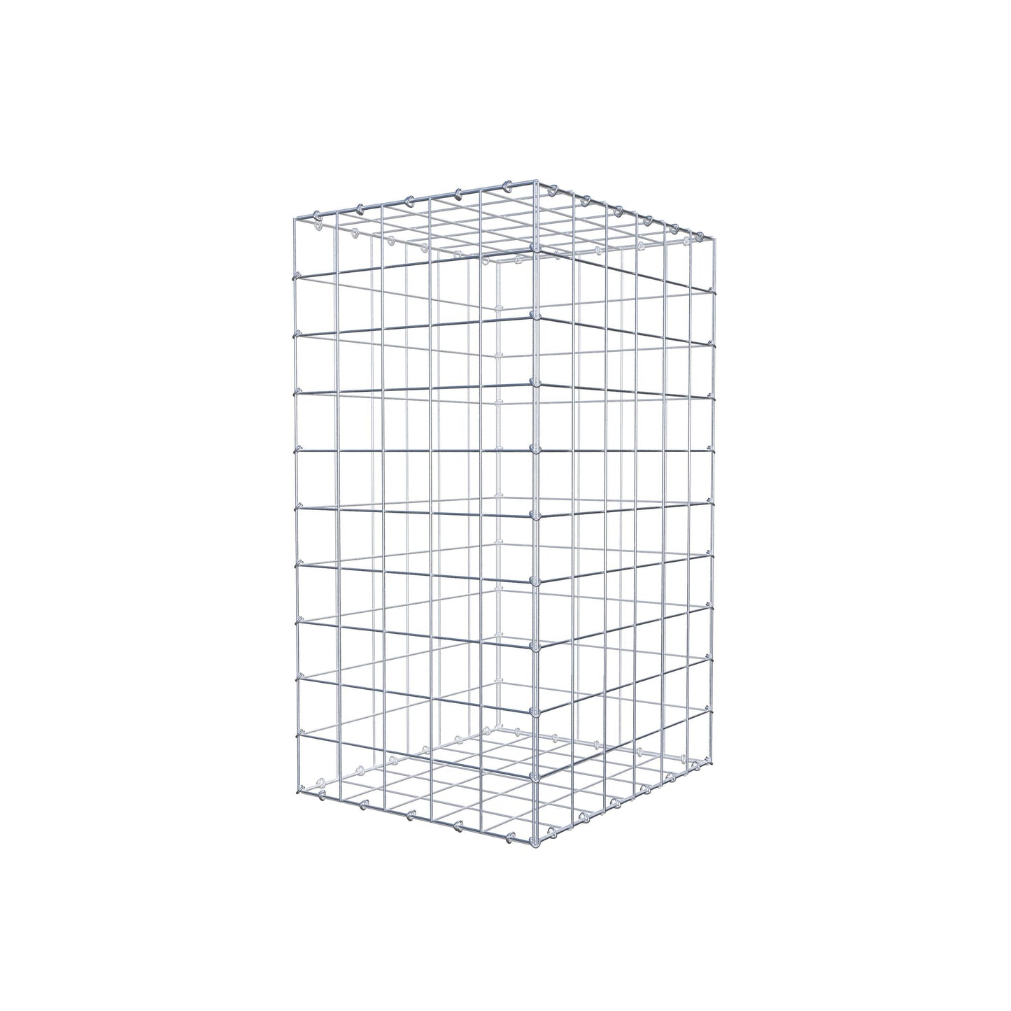 Gabion 100 cm x 60 cm x 50 cm (L x H x D), maskstorlek 10 cm x 10 cm, C-ring