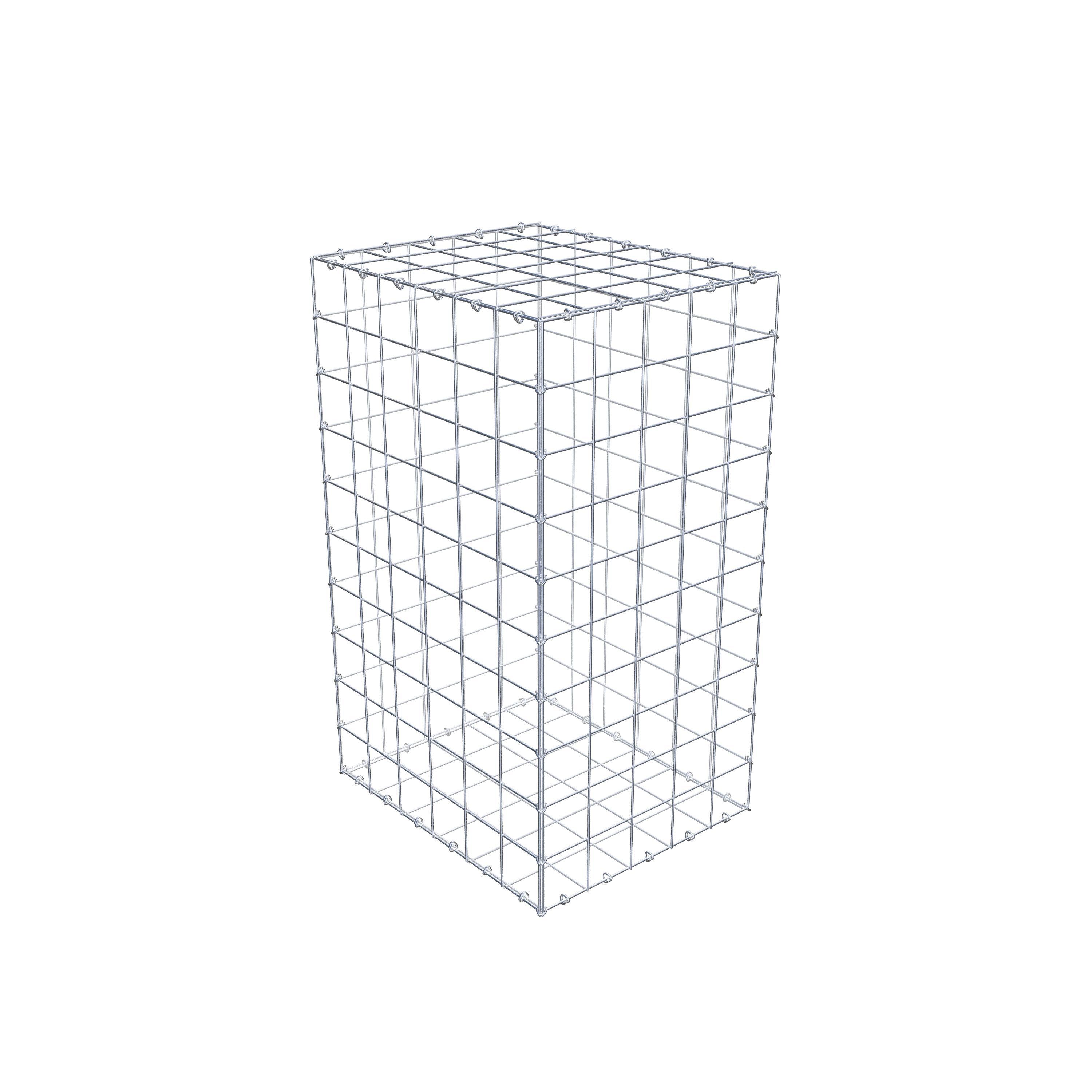 Gabion 100 cm x 60 cm x 50 cm (L x H x P), maille 10 cm x 10 cm, anneau en C