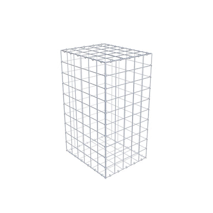 Gabion 100 cm x 60 cm x 50 cm (L x H x D), maskstorlek 10 cm x 10 cm, C-ring