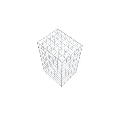 Gabion 100 cm x 60 cm x 50 cm (L x H x D), maskstorlek 10 cm x 10 cm, C-ring