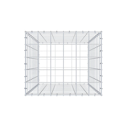 Gabion 100 cm x 60 cm x 50 cm (L x H x D), maskstorlek 10 cm x 10 cm, C-ring