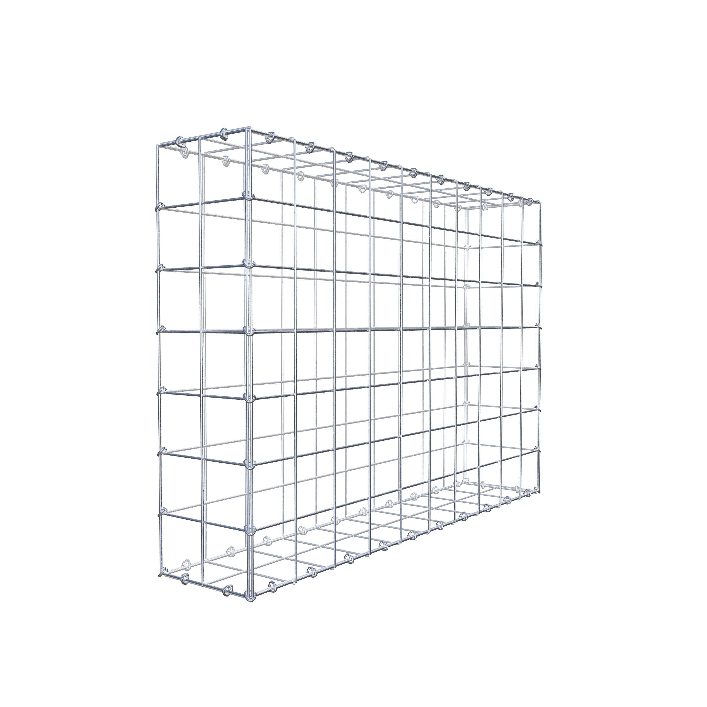 Gabion 100 cm x 70 cm x 20 cm (L x H x P), maille 10 cm x 10 cm, anneau en C