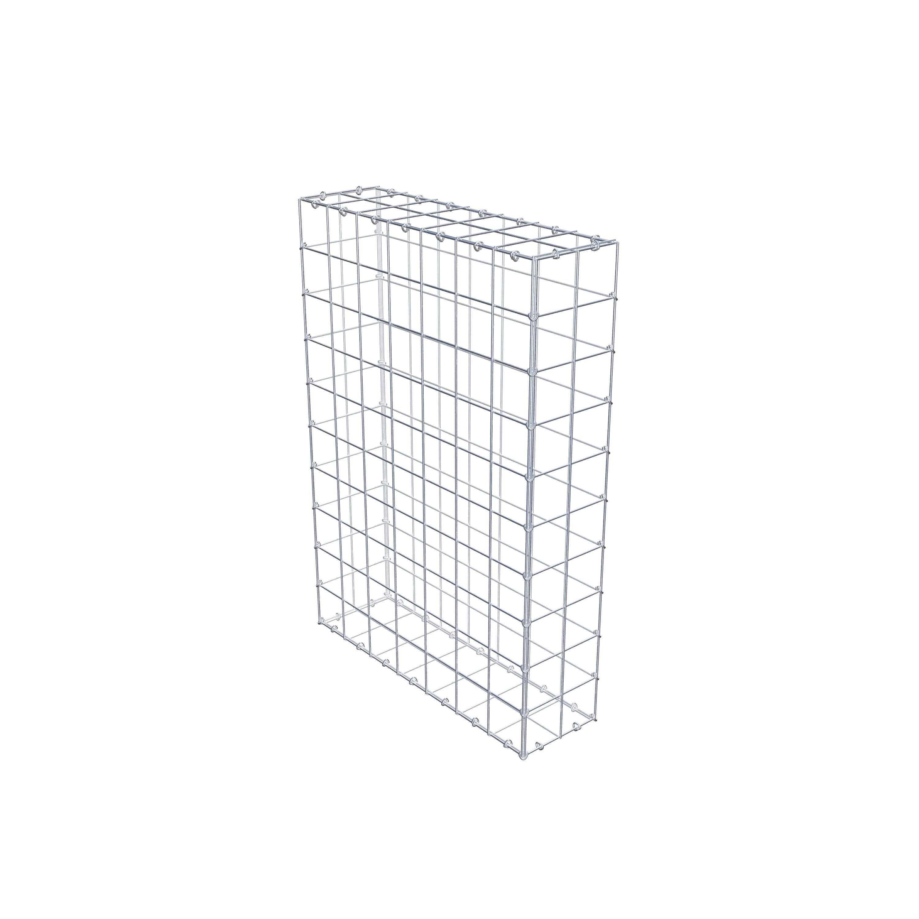 Gabion 100 cm x 70 cm x 20 cm (L x H x P), maille 10 cm x 10 cm, anneau en C