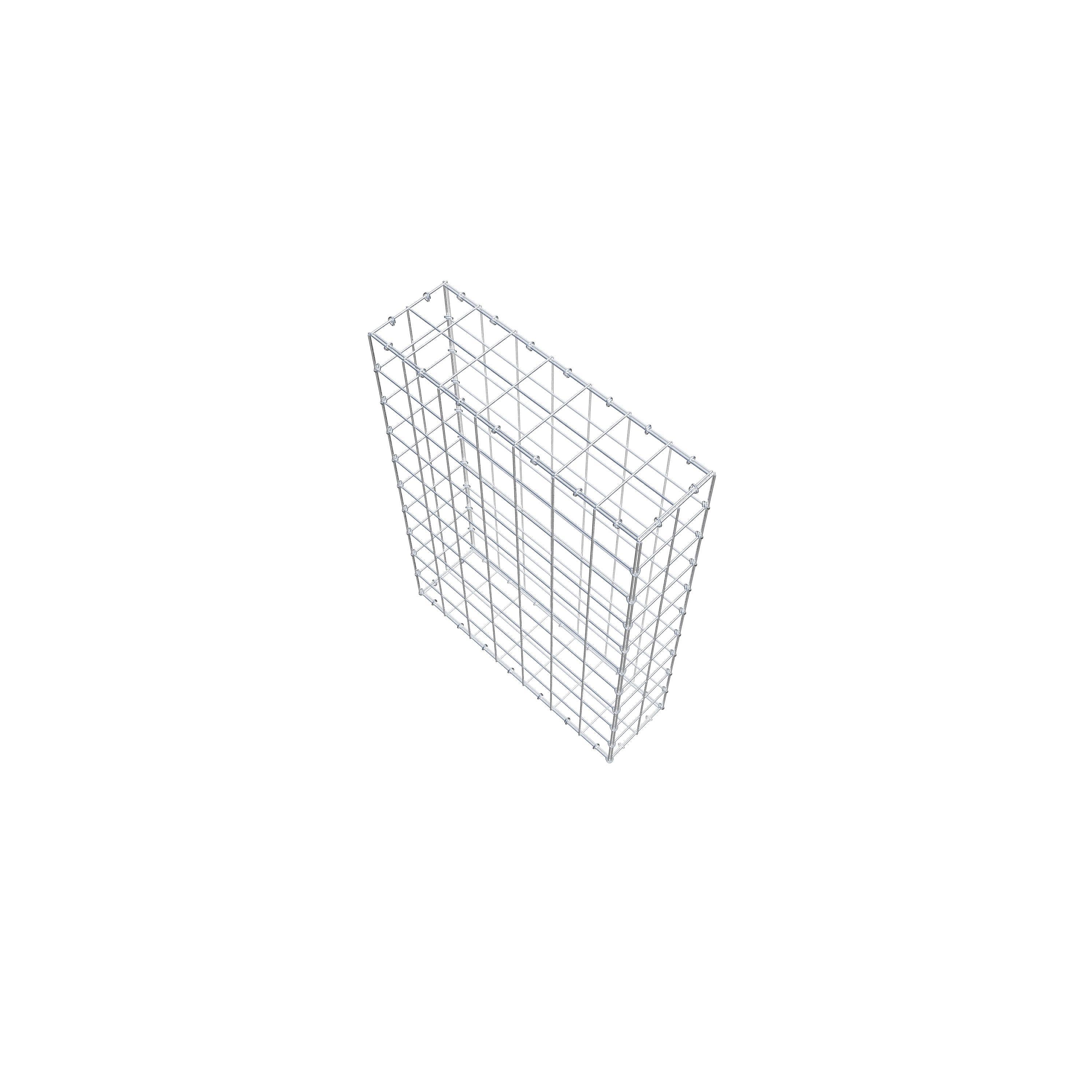 Gabion 100 cm x 70 cm x 20 cm (L x H x P), maille 10 cm x 10 cm, anneau en C