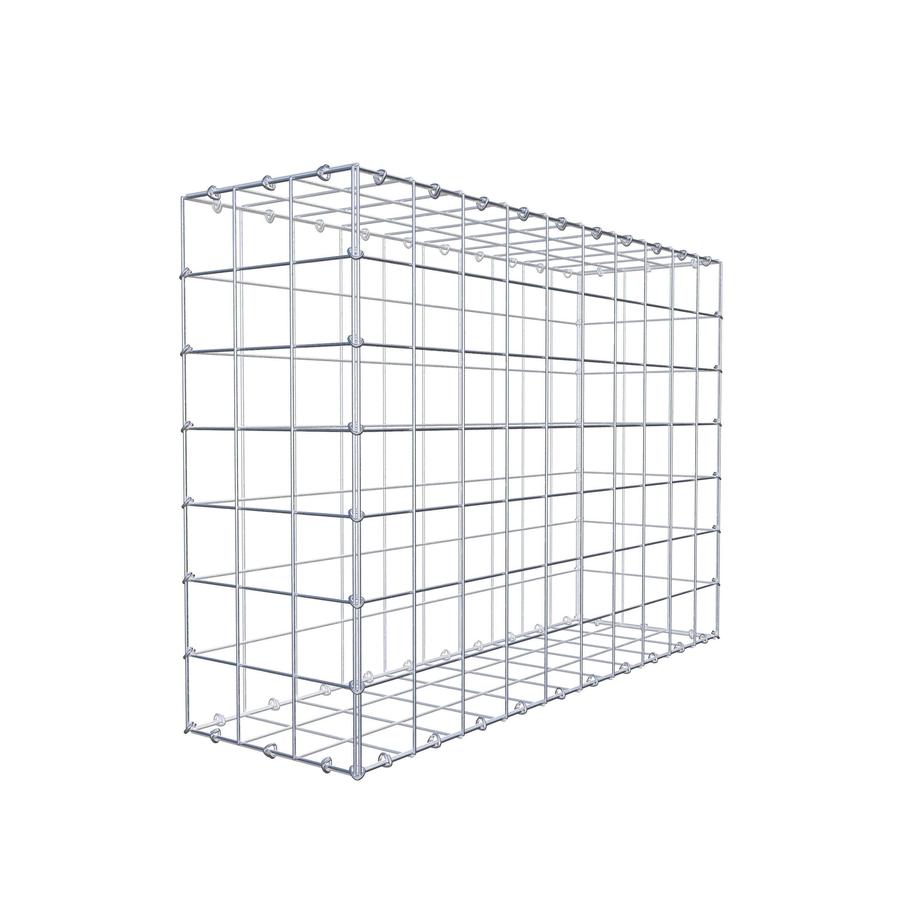 Gabion 100 cm x 70 cm x 30 cm (L x H x P), maille 10 cm x 10 cm, anneau en C