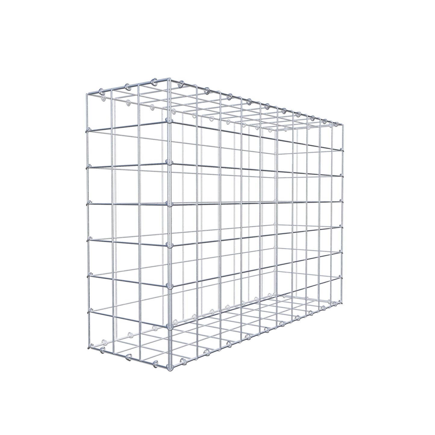 Gabion 100 cm x 70 cm x 30 cm (L x H x D), maskstorlek 10 cm x 10 cm, C-ring