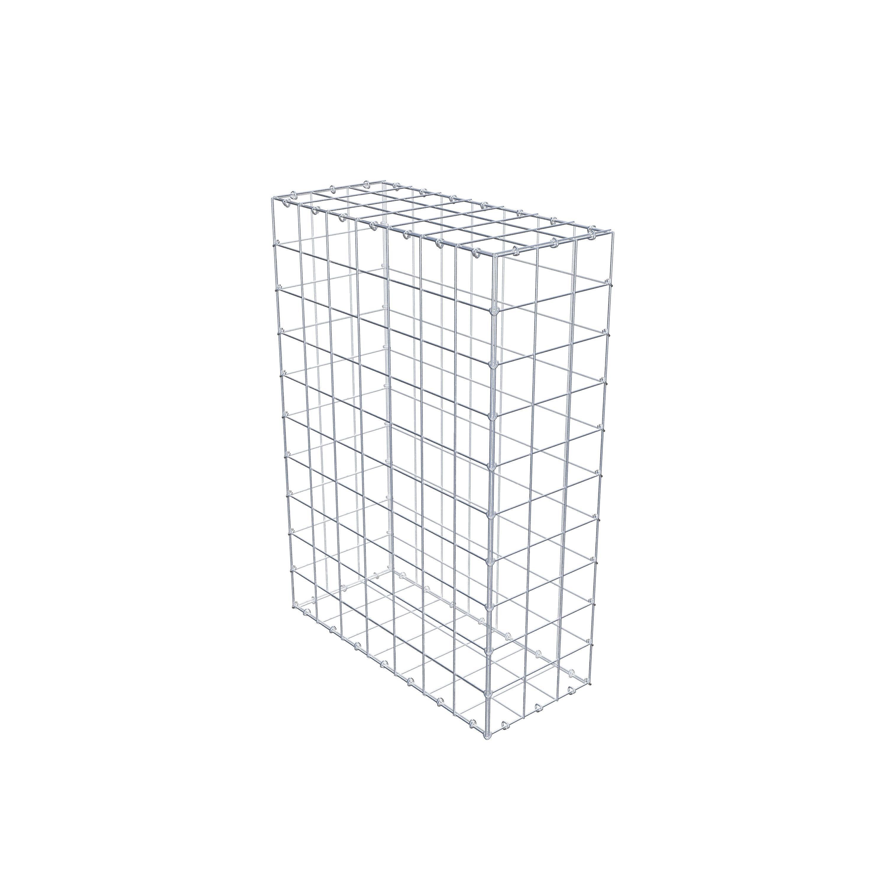 Gabion 100 cm x 70 cm x 30 cm (L x H x P), maille 10 cm x 10 cm, anneau en C