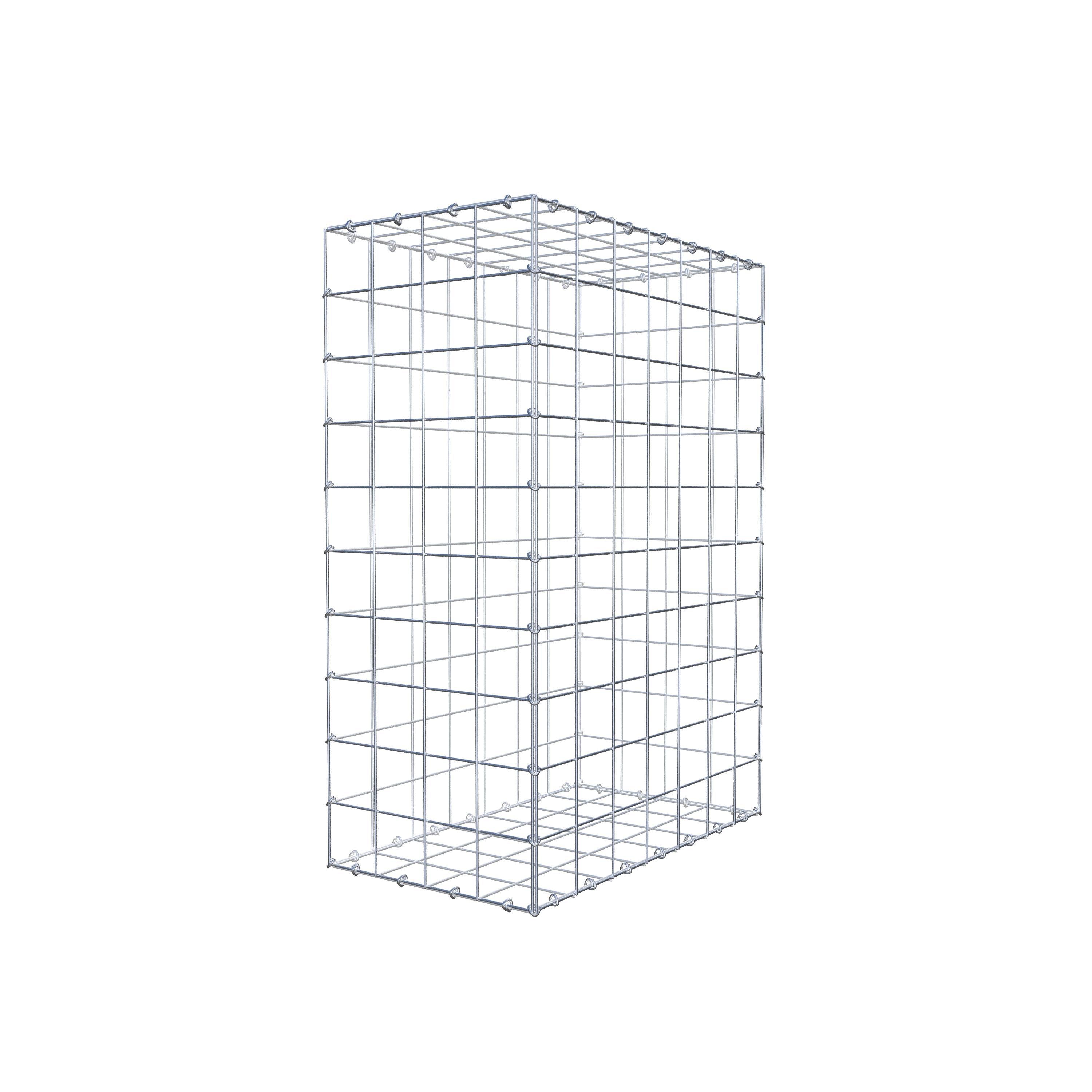 Gabion 100 cm x 70 cm x 40 cm (L x H x P), maille 10 cm x 10 cm, anneau en C