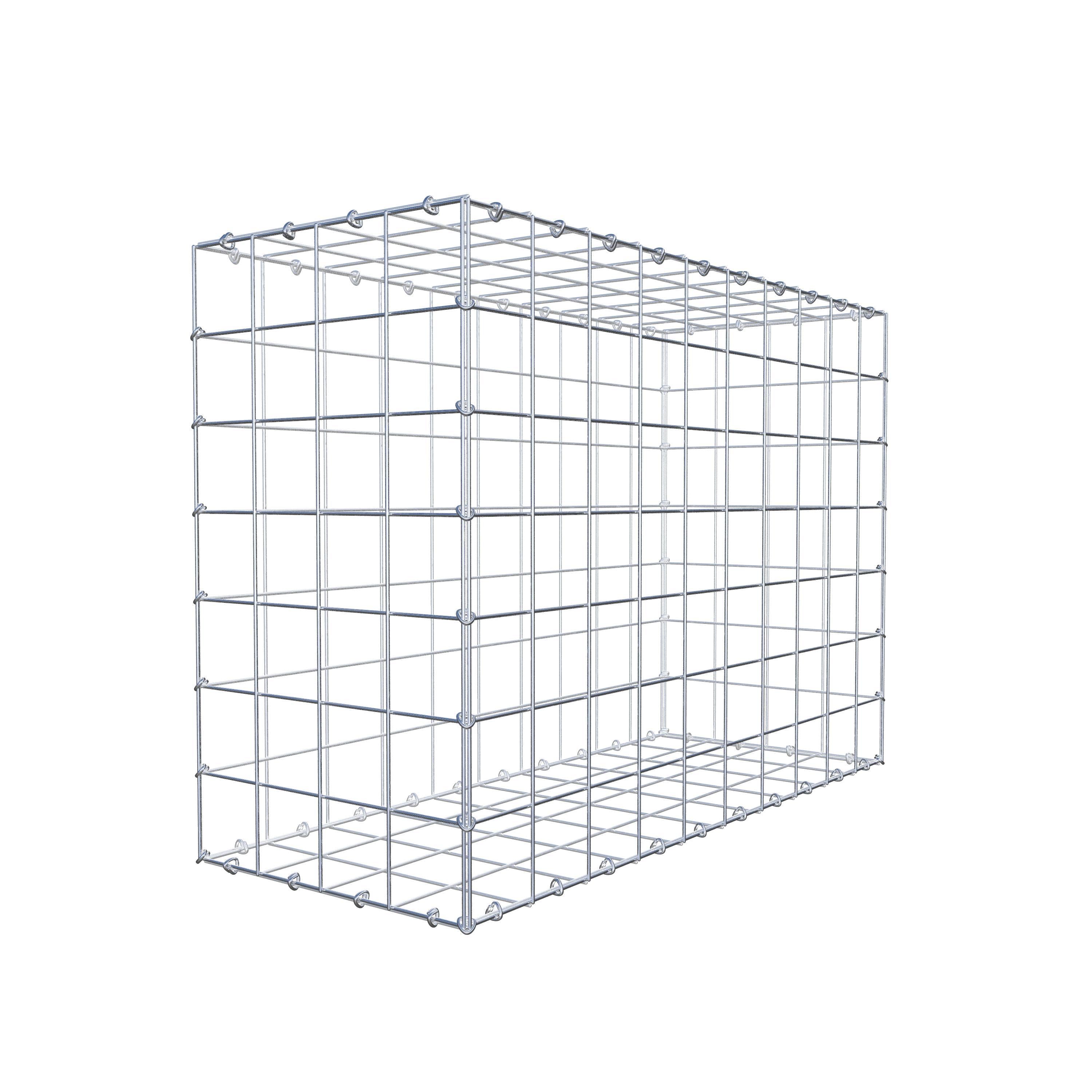 Gabion 100 cm x 70 cm x 40 cm (L x H x P), maille 10 cm x 10 cm, anneau en C