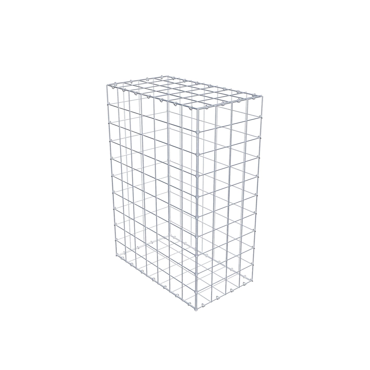 Gabion 100 cm x 70 cm x 40 cm (L x H x P), mailles 10 cm x 10 cm, anneau en C