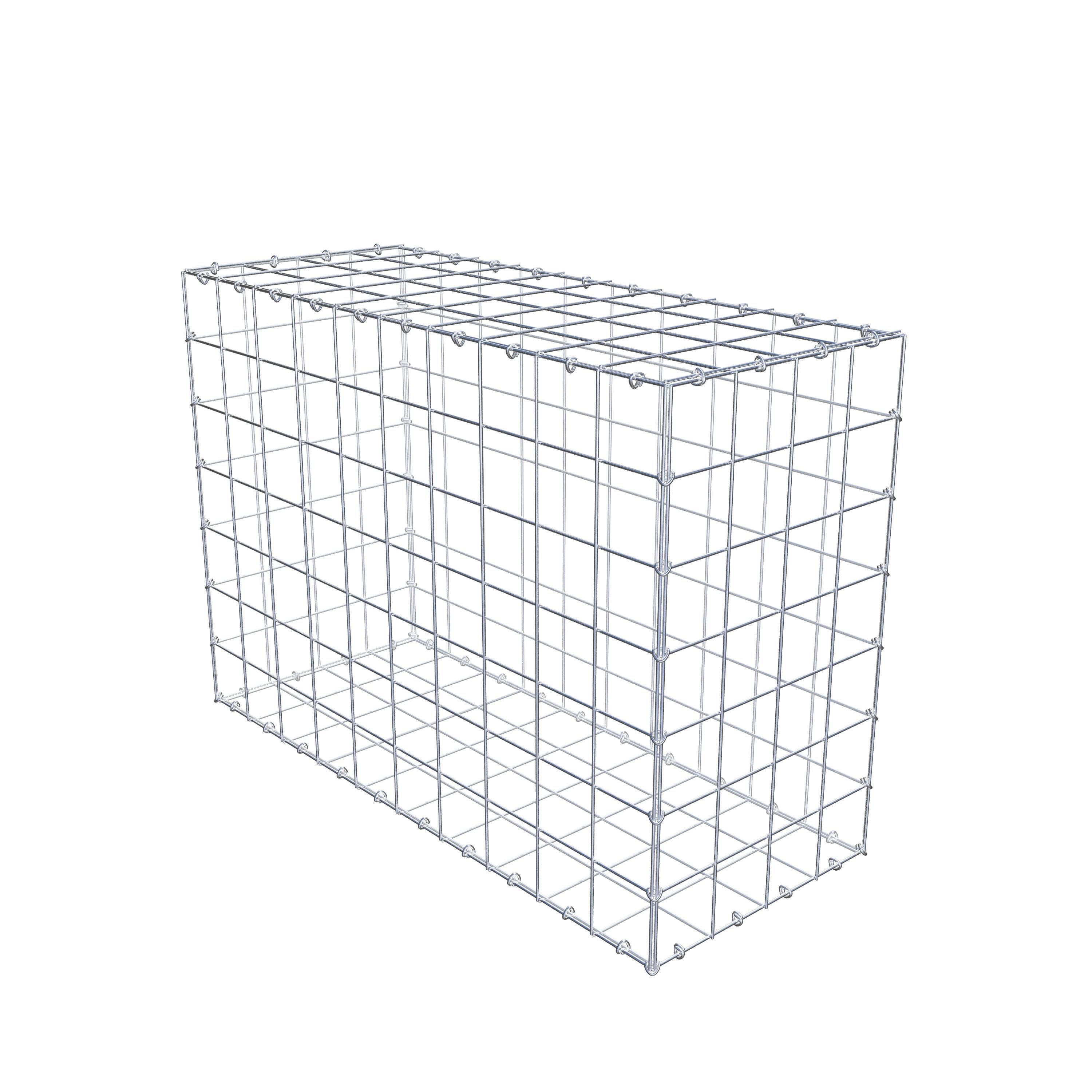 Gabion 100 cm x 70 cm x 40 cm (L x H x P), maille 10 cm x 10 cm, anneau en C