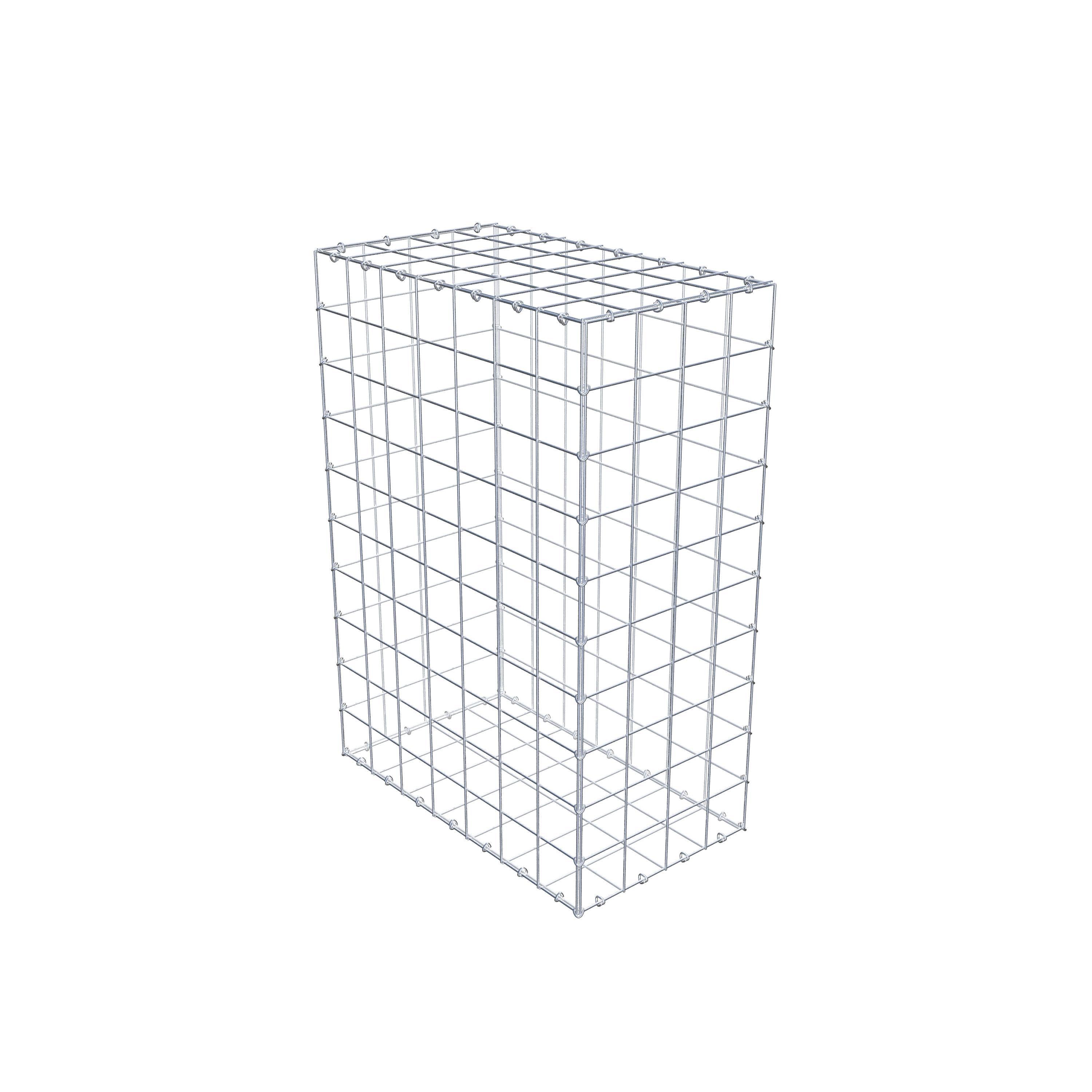 Gabion 100 cm x 70 cm x 40 cm (L x H x P), maille 10 cm x 10 cm, anneau en C