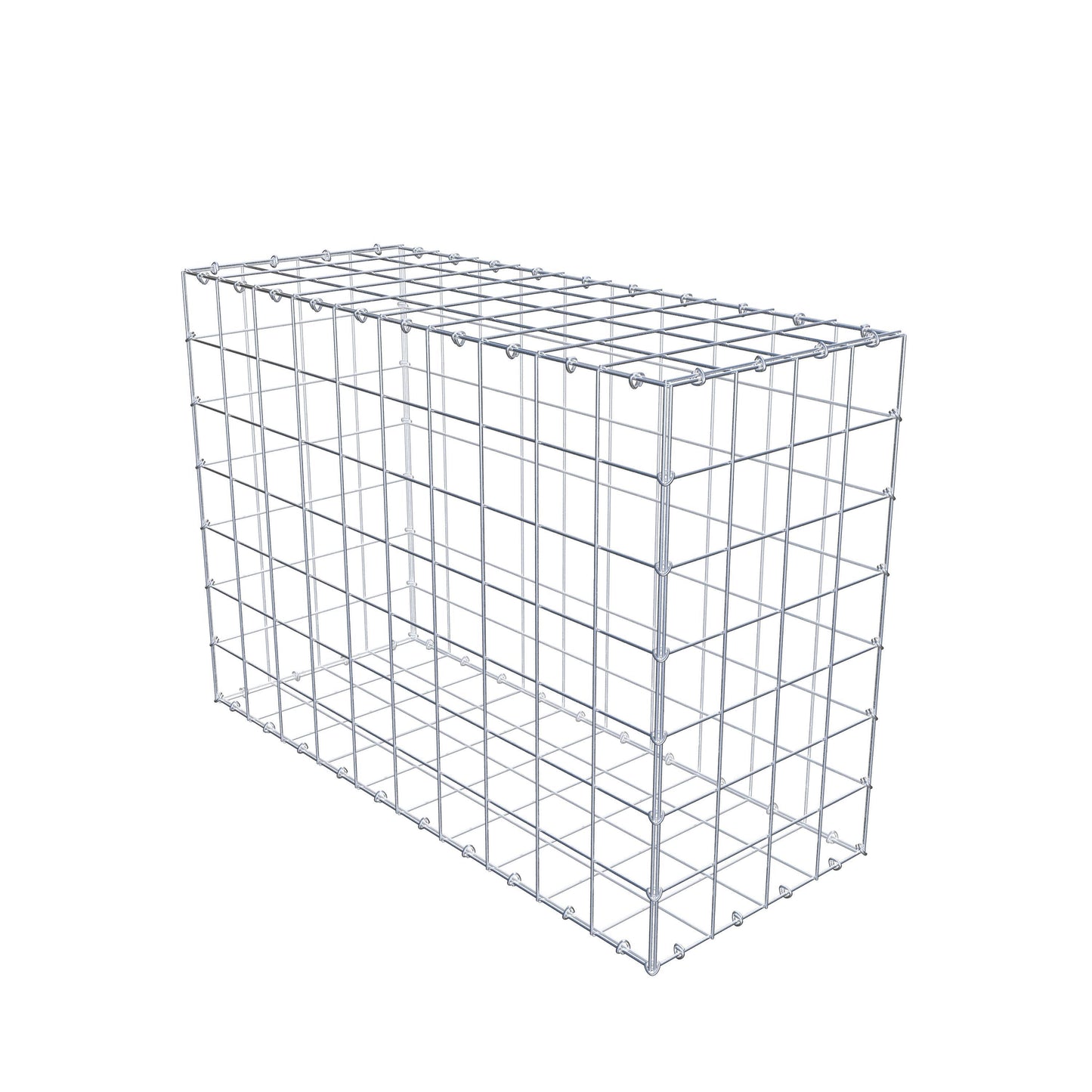 Gabion 100 cm x 70 cm x 40 cm (L x H x P), mailles 10 cm x 10 cm, anneau en C