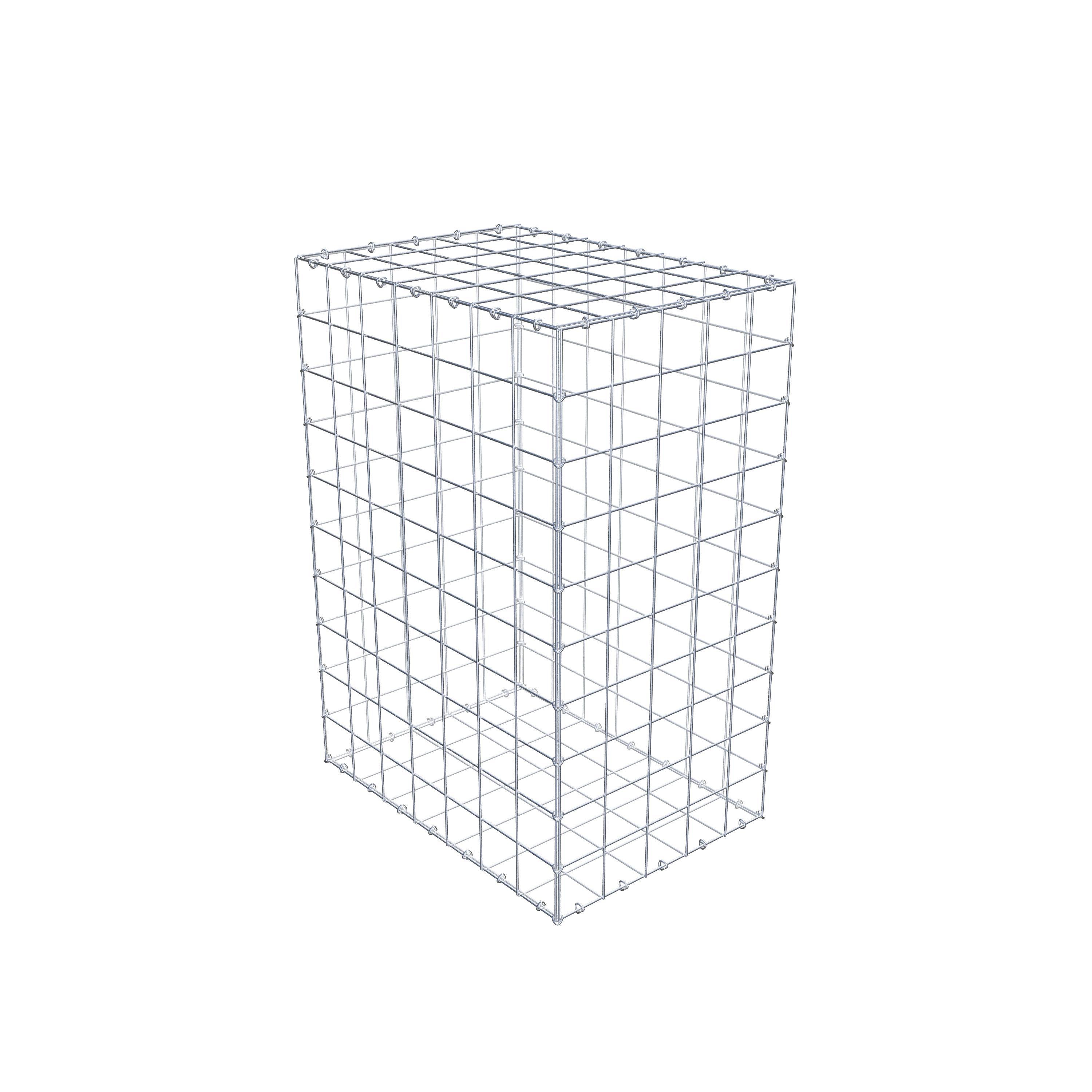 Gabion 100 cm x 70 cm x 50 cm (L x H x P), maille 10 cm x 10 cm, anneau en C